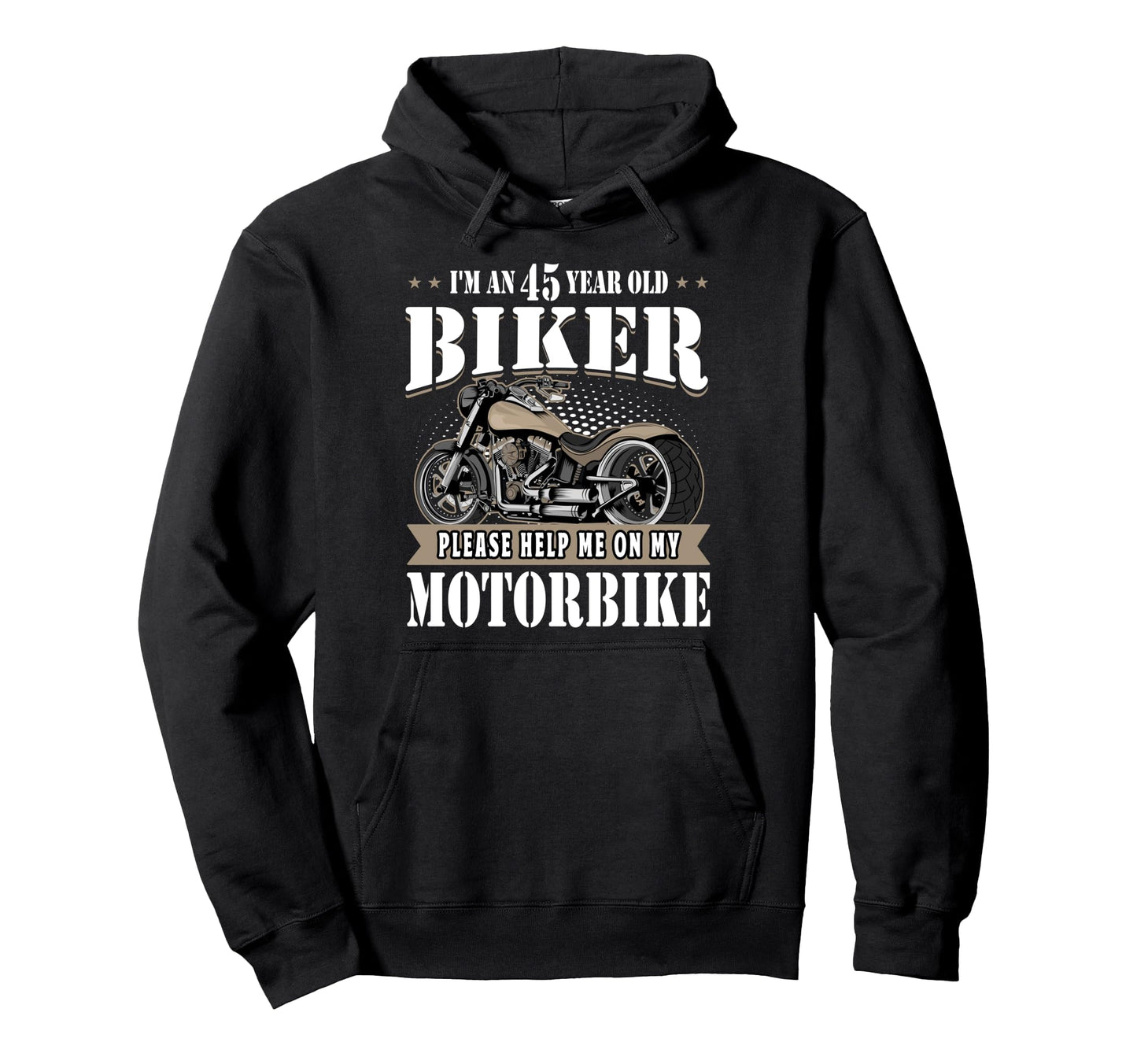 45Th Biker Birthday Gifts Motorcycle 1979 Hoodie - Graphic Print Men Women - T-Shirt, Sweatshirt, Hoodie