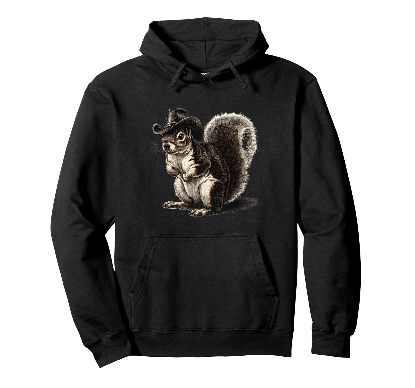 Squirrel Cowboy Rodeo Cowgirl Western Hoodie - Novelty Apparel Men Women - T-Shirt, Sweatshirt, Hoodie