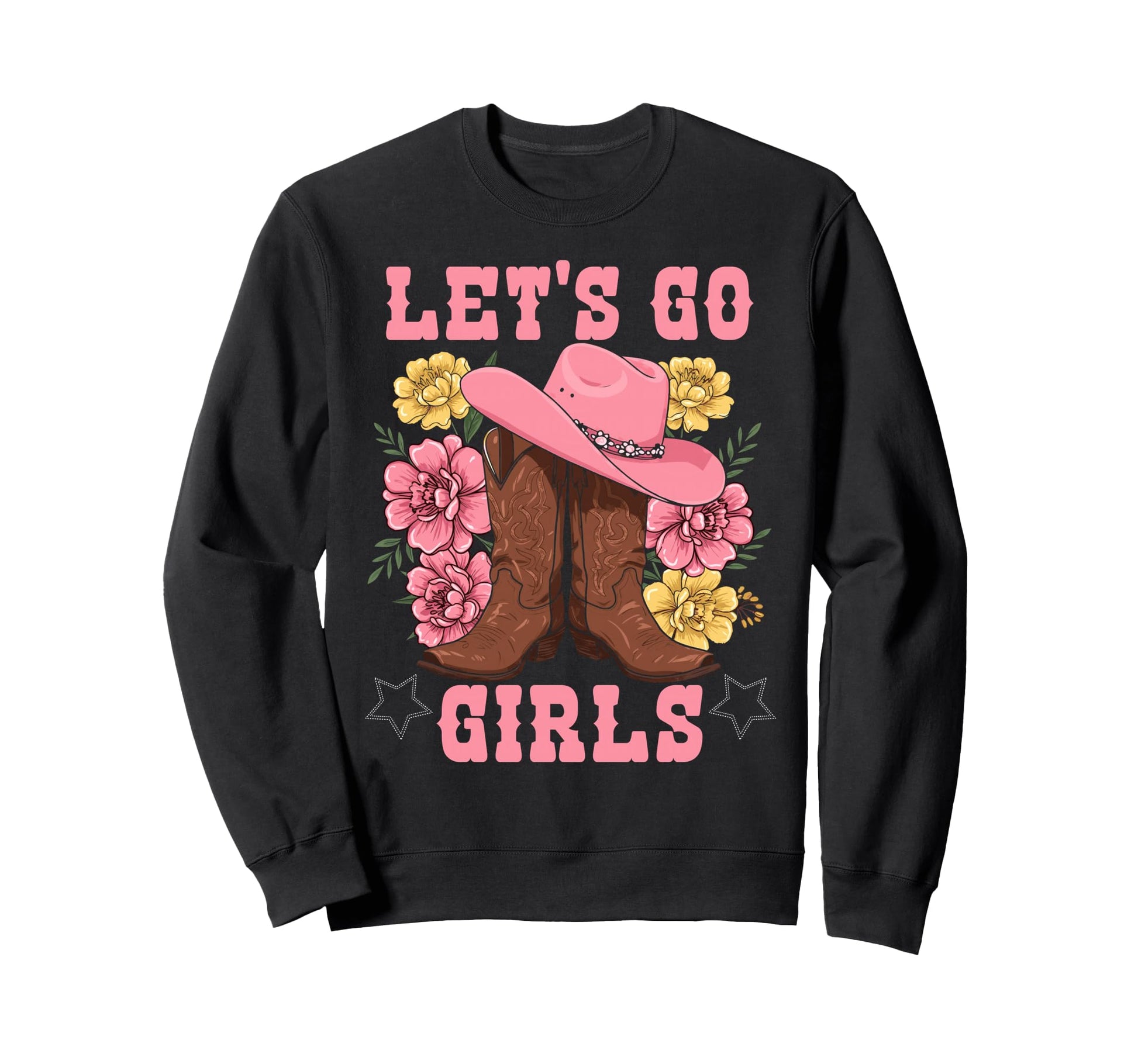 Lets Go Tees Rodeo Western Love Sweatshirt - Custom Art Print Men Women - T-Shirt, Sweatshirt, Hoodie