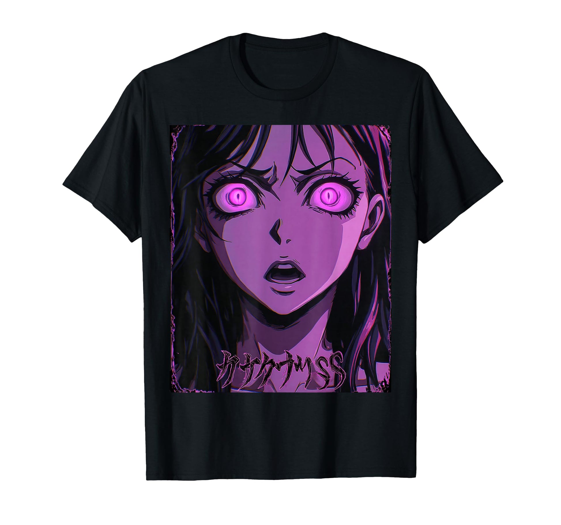 Goth Grunge Demon Anime Waifu Horror Alt T-Shirt - Custom Art Print Unisex - T-Shirt, Sweatshirt, Hoodie