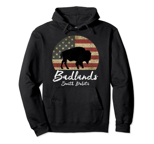 Badlands National Park South Dakota Hiking Hoodie - Graphic Print Unisex - T-Shirt, Sweatshirt, Hoodie