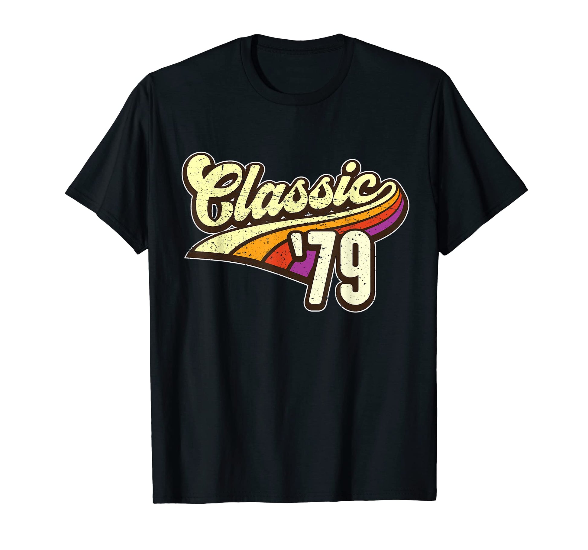 Born 1979 79 Rainbow Birthday Gift T-Shirt - Streetwear Style for Adults - T-Shirt, Sweatshirt, Hoodie