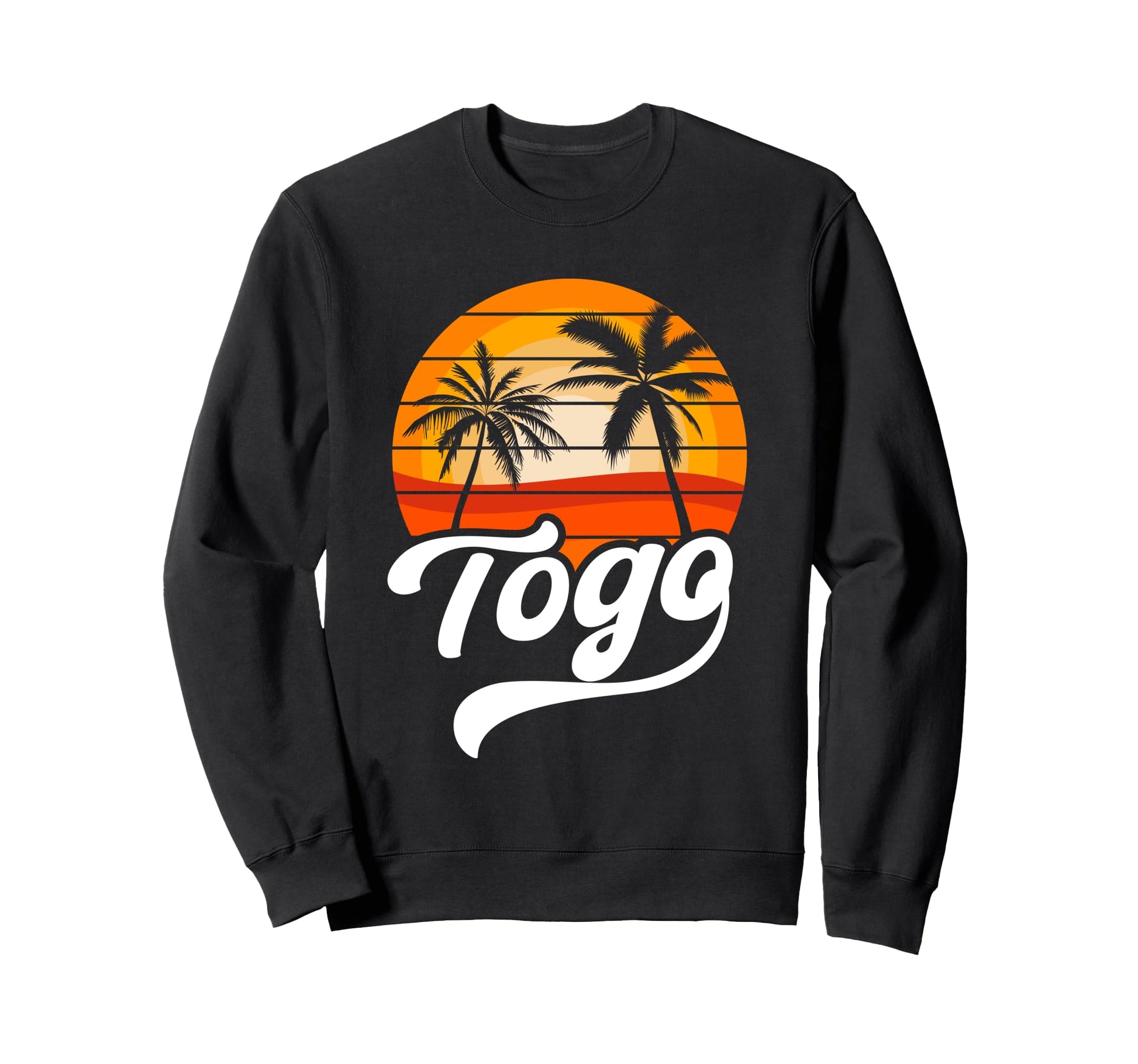 Togo Palm Tree Togolese Beach West Sweatshirt - Custom Art Print Men Women - T-Shirt, Sweatshirt, Hoodie