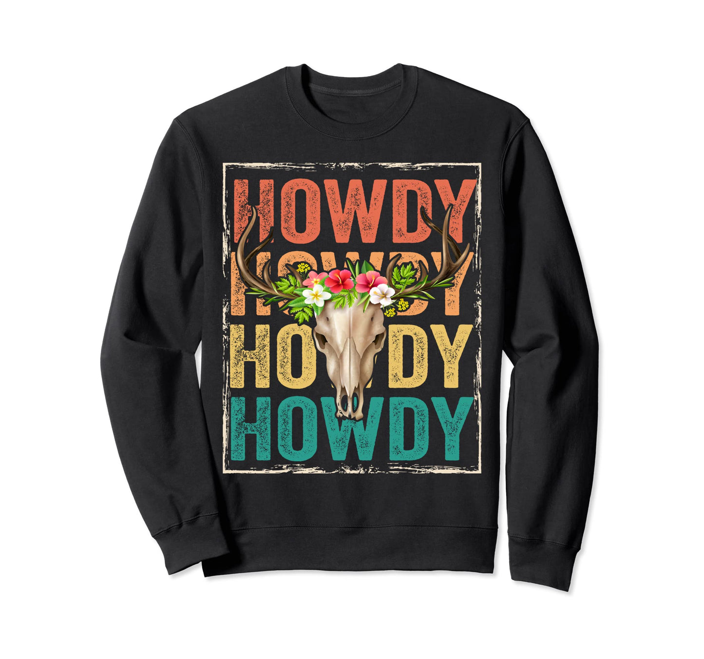 Cowgirl Rodeo Distressed Western Barn Sweatshirt - Minimalist Print Unisex - T-Shirt, Sweatshirt, Hoodie