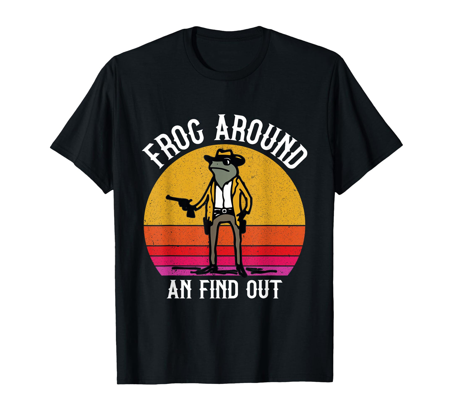 Funny Frog Cowboy Western Culture Mens T-Shirt - Aesthetic Graphic Unisex - T-Shirt, Sweatshirt, Hoodie