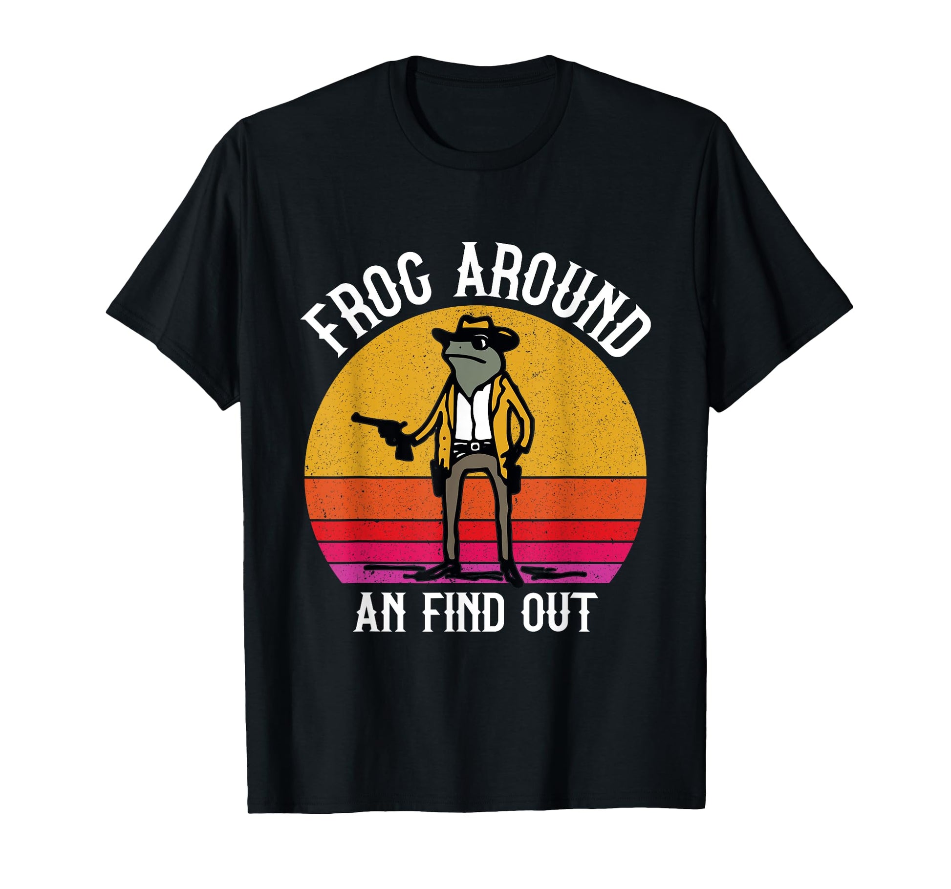 Funny Frog Cowboy Western Culture Mens T-Shirt - Aesthetic Graphic Unisex - T-Shirt, Sweatshirt, Hoodie