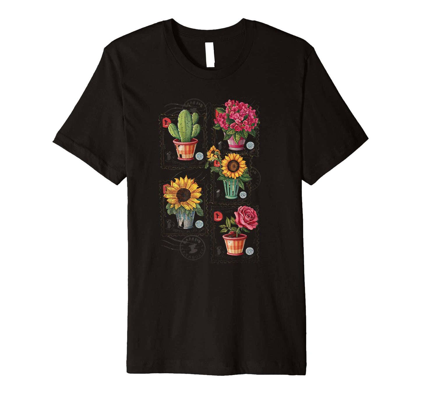 Pressed Flowers Butterflies Floral Boho T-Shirt - Minimalist Print Unisex - T-Shirt, Sweatshirt, Hoodie