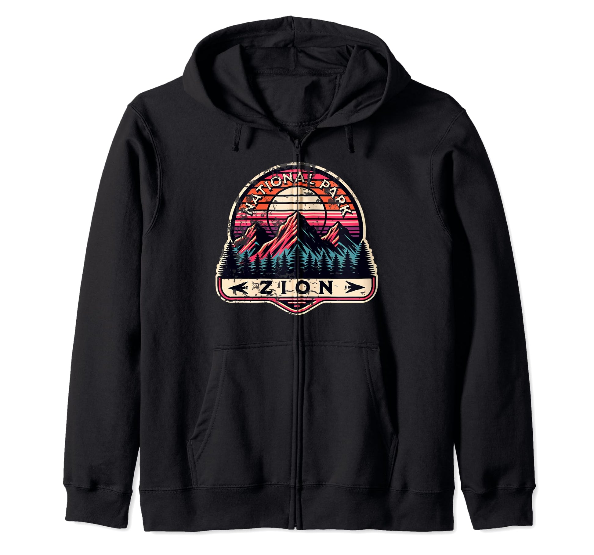 Zion National Park Utah Usa Outdoor Hoodie - Novelty Apparel Unisex - T-Shirt, Sweatshirt, Hoodie