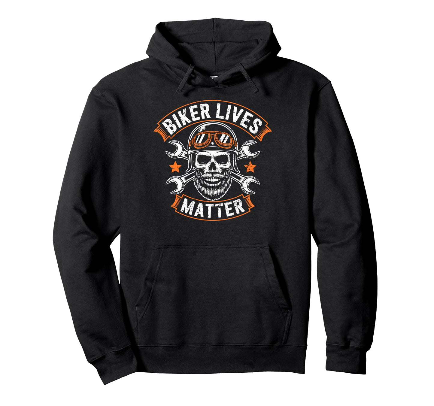 Skull Biker Lives Matter Motorcycles Riding Hoodie - Unique Graphic Unisex - T-Shirt, Sweatshirt, Hoodie