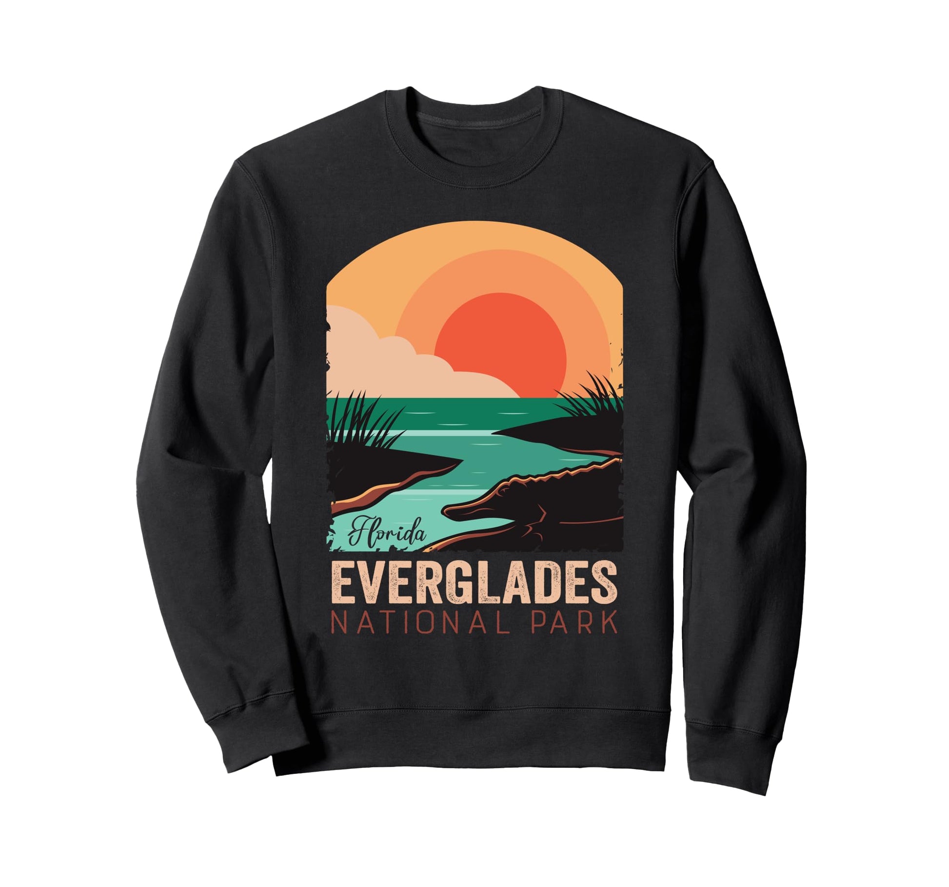 Everglades National Park Alligators Sweatshirt - Trendy Graphic for Adults - T-Shirt, Sweatshirt, Hoodie