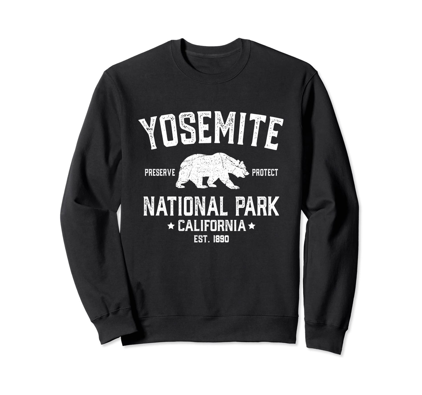 Yosemite Bear California Ca Sweatshirt - Casual Everyday Wear Men Women - T-Shirt, Sweatshirt, Hoodie
