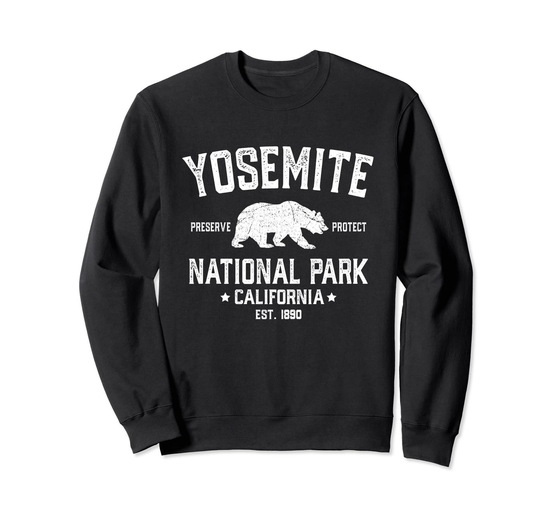 Yosemite Bear California Ca Sweatshirt - Casual Everyday Wear Men Women - T-Shirt, Sweatshirt, Hoodie