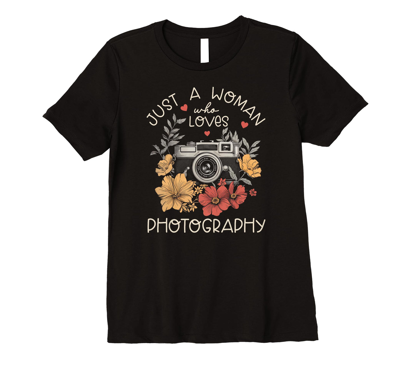 Womens Photographer Camera Flowers T-Shirt - Novelty Apparel Unisex - T-Shirt, Sweatshirt, Hoodie