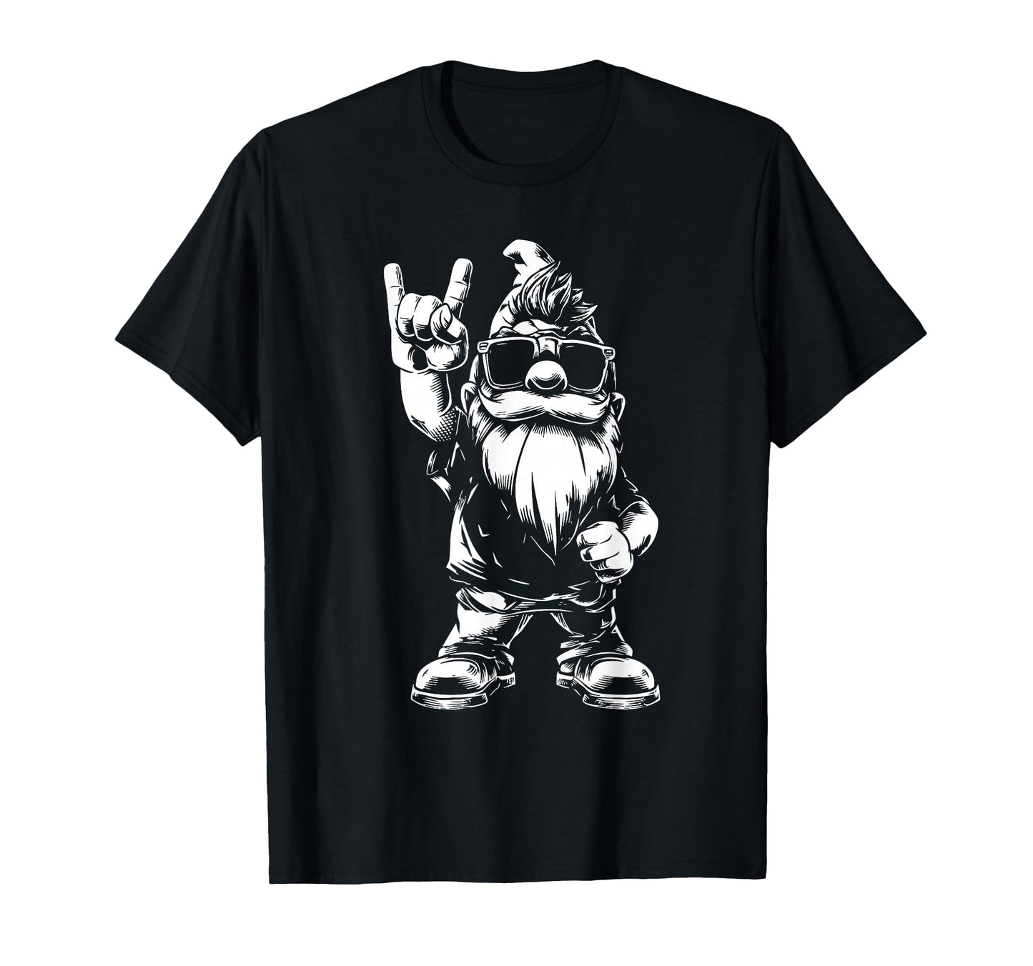 Heavy Metal Garden Gnome Rock T-Shirt - Novelty Apparel for Adults - T-Shirt, Sweatshirt, Hoodie