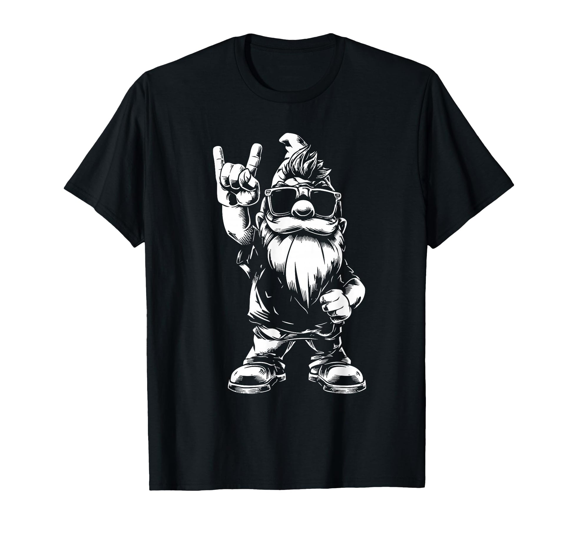 Heavy Metal Garden Gnome Rock T-Shirt - Novelty Apparel for Adults - T-Shirt, Sweatshirt, Hoodie