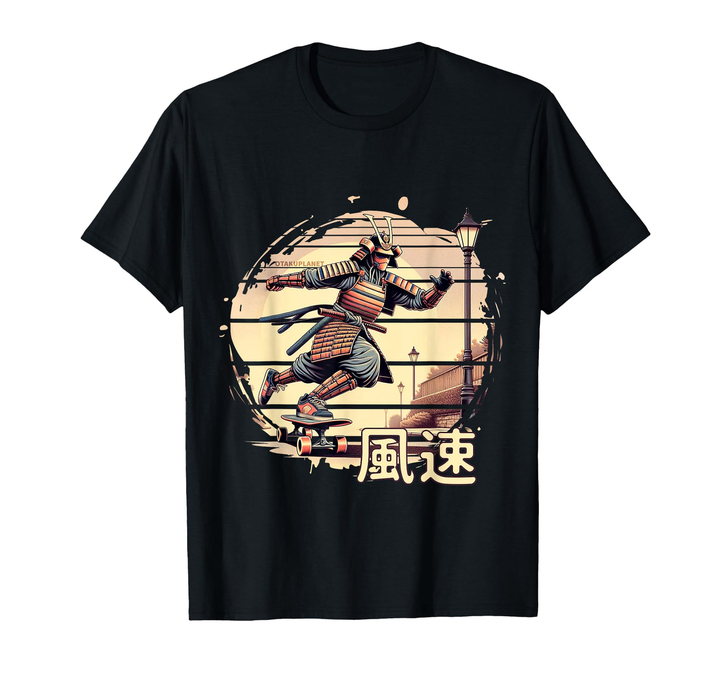 Samurai Skateboard Japanese Vibes Vaporwave T-Shirt - Unique Graphic Unisex - T-Shirt, Sweatshirt, Hoodie