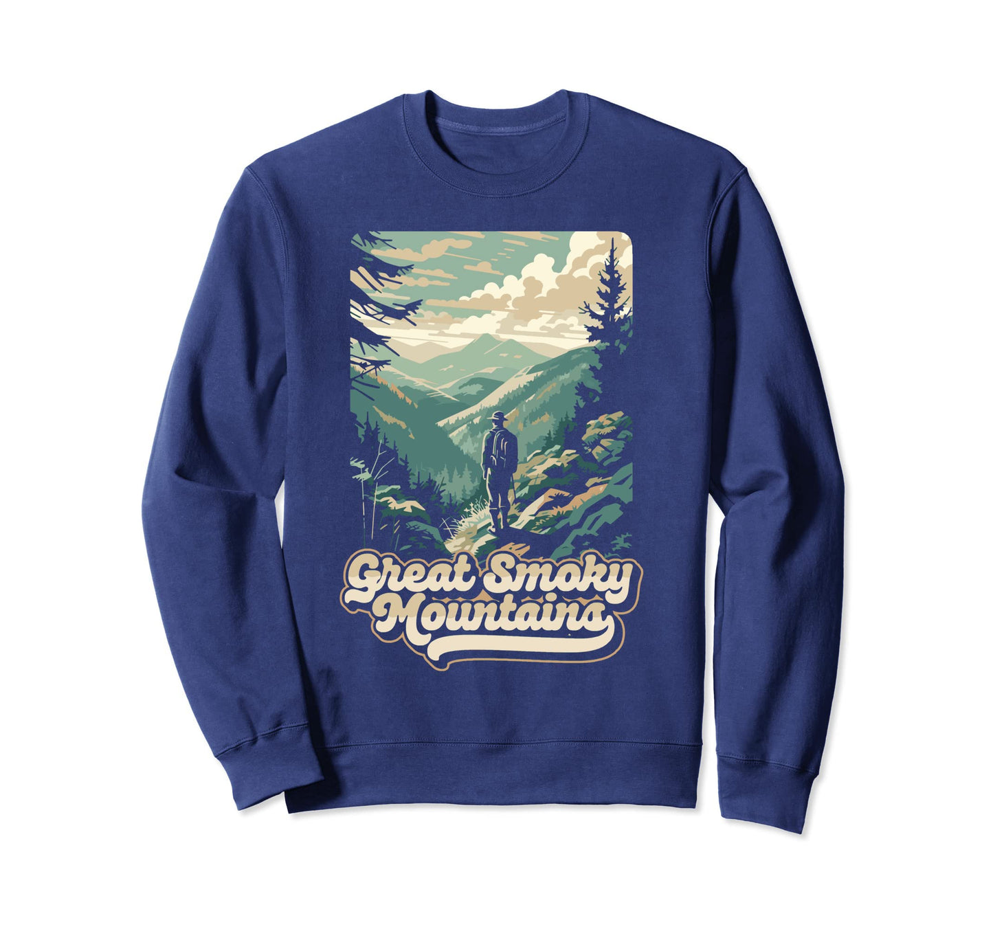 Great Smoky Mountains Hiking Sweatshirt - Aesthetic Graphic for Adults - T-Shirt, Sweatshirt, Hoodie