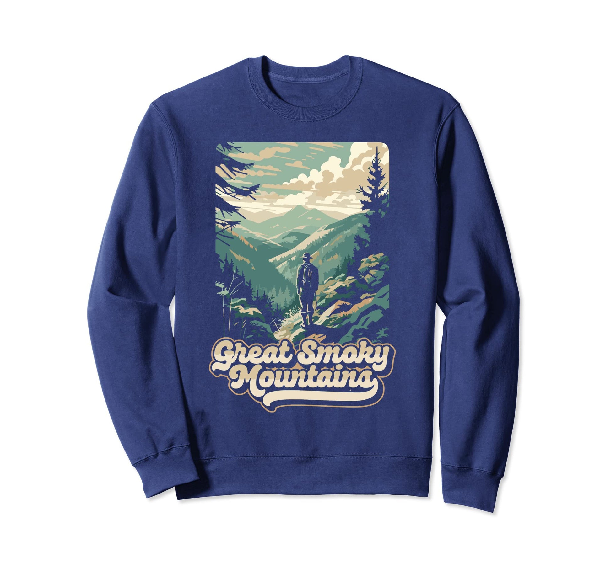 Great Smoky Mountains Hiking Sweatshirt - Aesthetic Graphic for Adults - T-Shirt, Sweatshirt, Hoodie