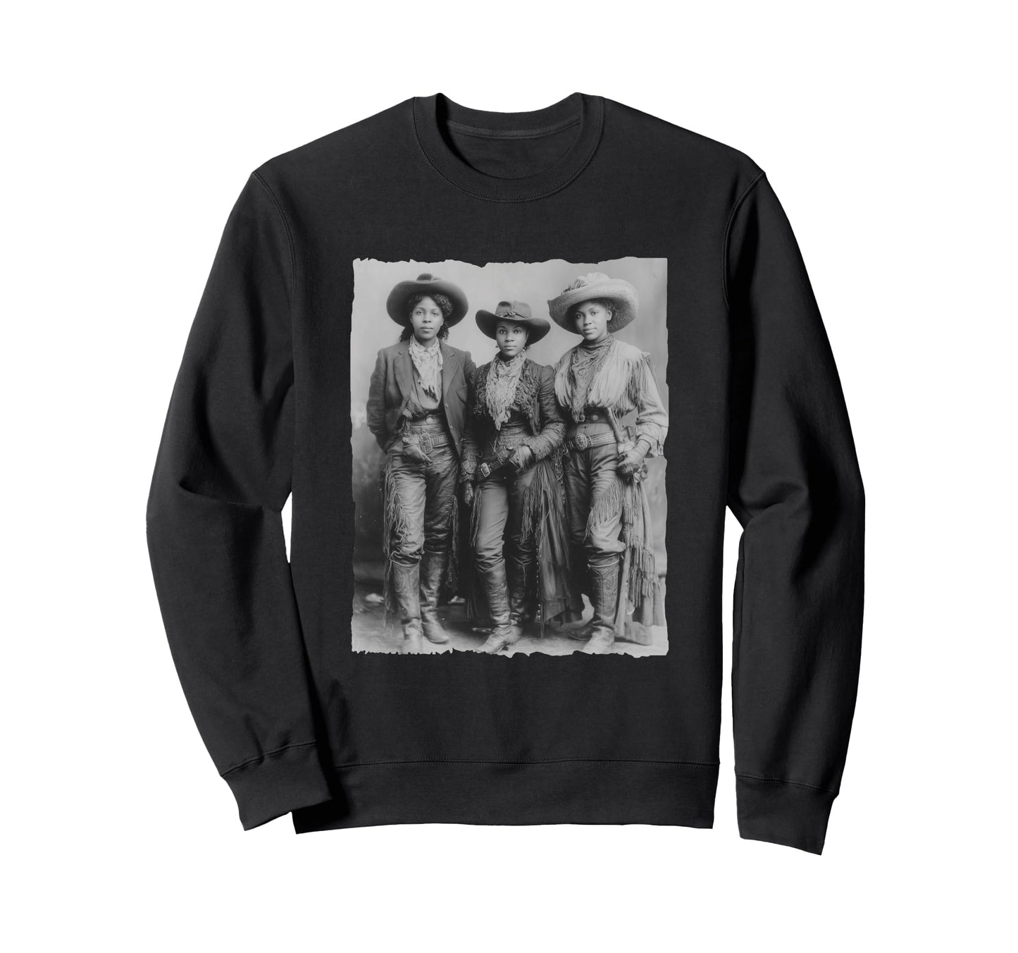 Black Cowgirls Western History Sweatshirt - Streetwear Style Unisex - T-Shirt, Sweatshirt, Hoodie