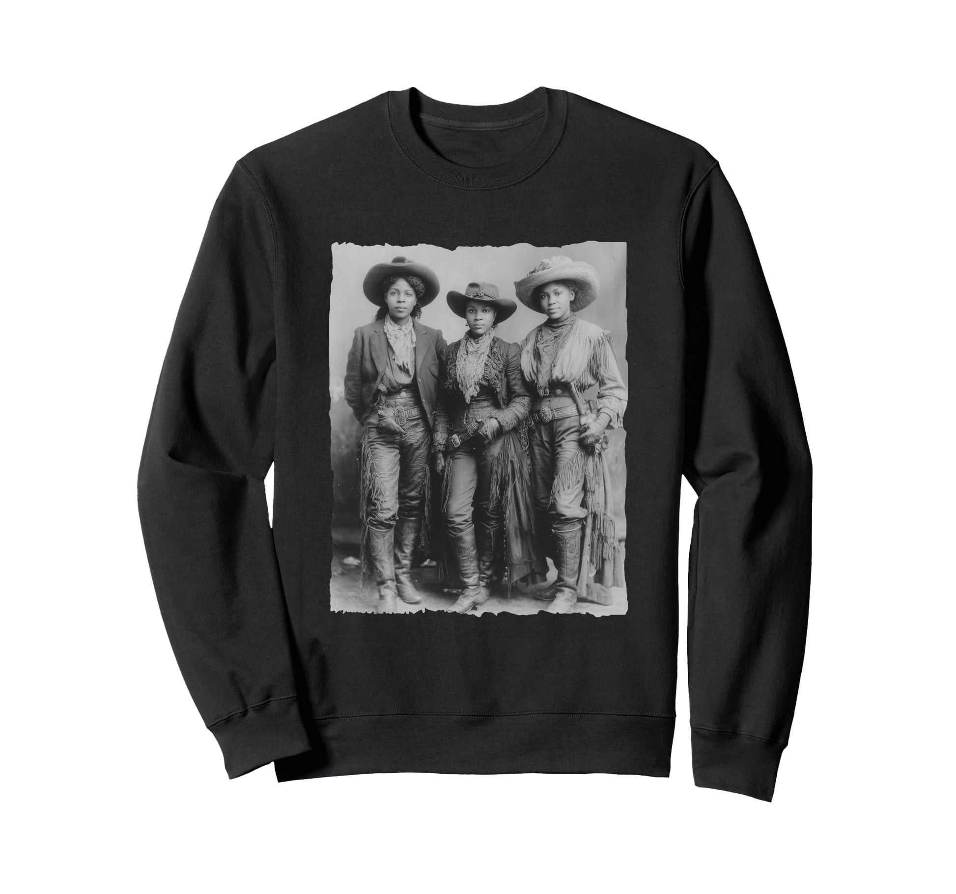 Black Cowgirls Western History Sweatshirt - Streetwear Style Unisex - T-Shirt, Sweatshirt, Hoodie