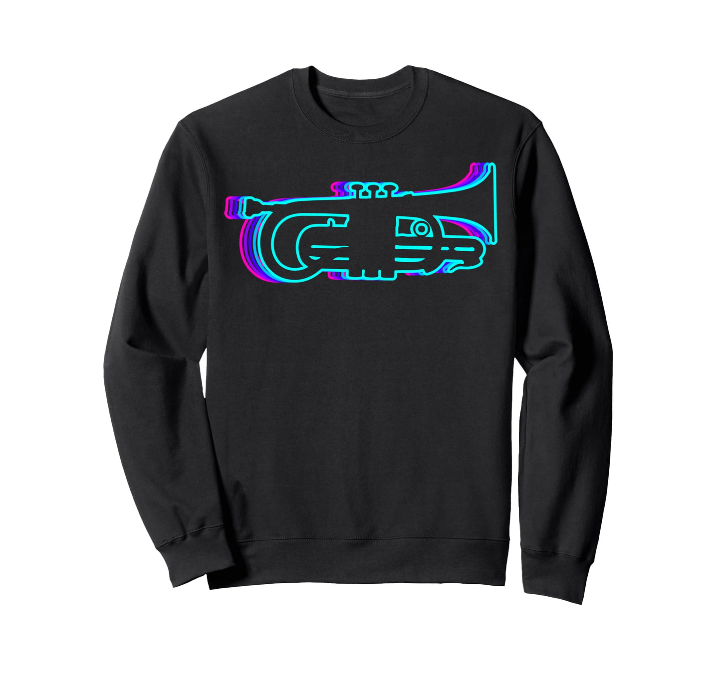 Trumpet Instrument Vaporwave Sweatshirt - Streetwear Style Men Women - T-Shirt, Sweatshirt, Hoodie