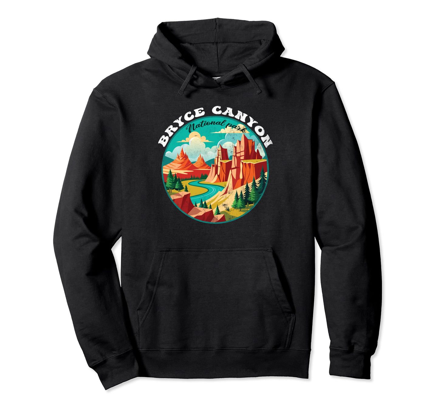 Bryce Canyon National Park Utah Hiking Hoodie - Minimalist Print Men Women - T-Shirt, Sweatshirt, Hoodie
