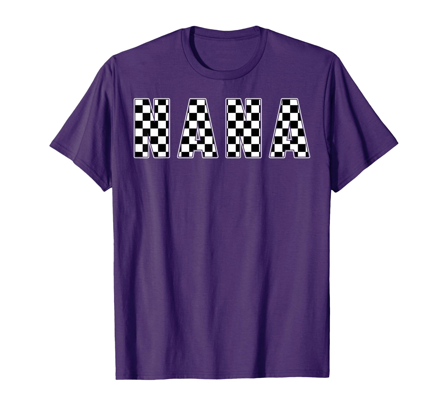 Nana Racing Race Car Nana Checkered T-Shirt - Unique Graphic Men Women - T-Shirt, Sweatshirt, Hoodie