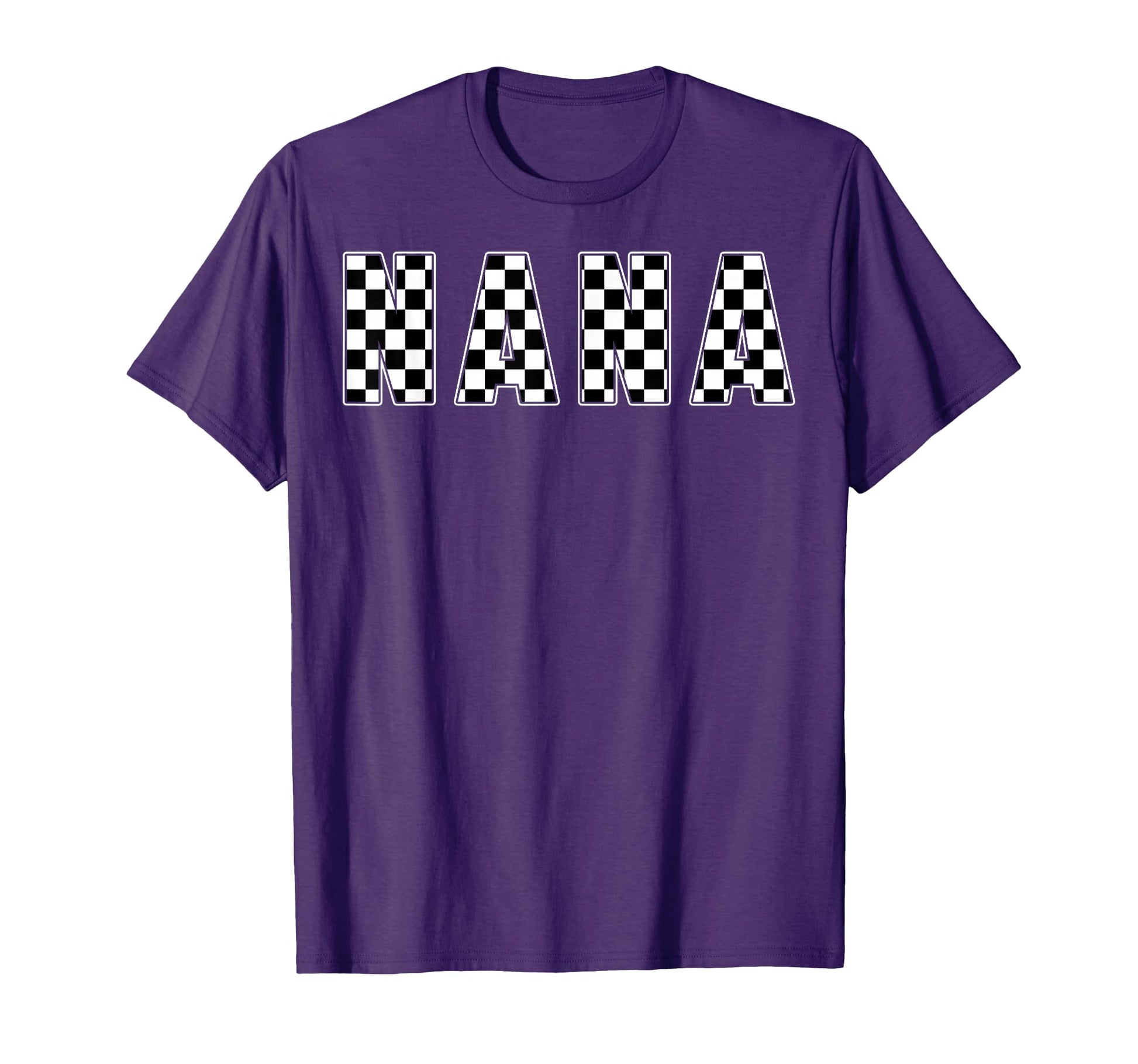 Nana Racing Race Car Nana Checkered T-Shirt - Unique Graphic Men Women - T-Shirt, Sweatshirt, Hoodie