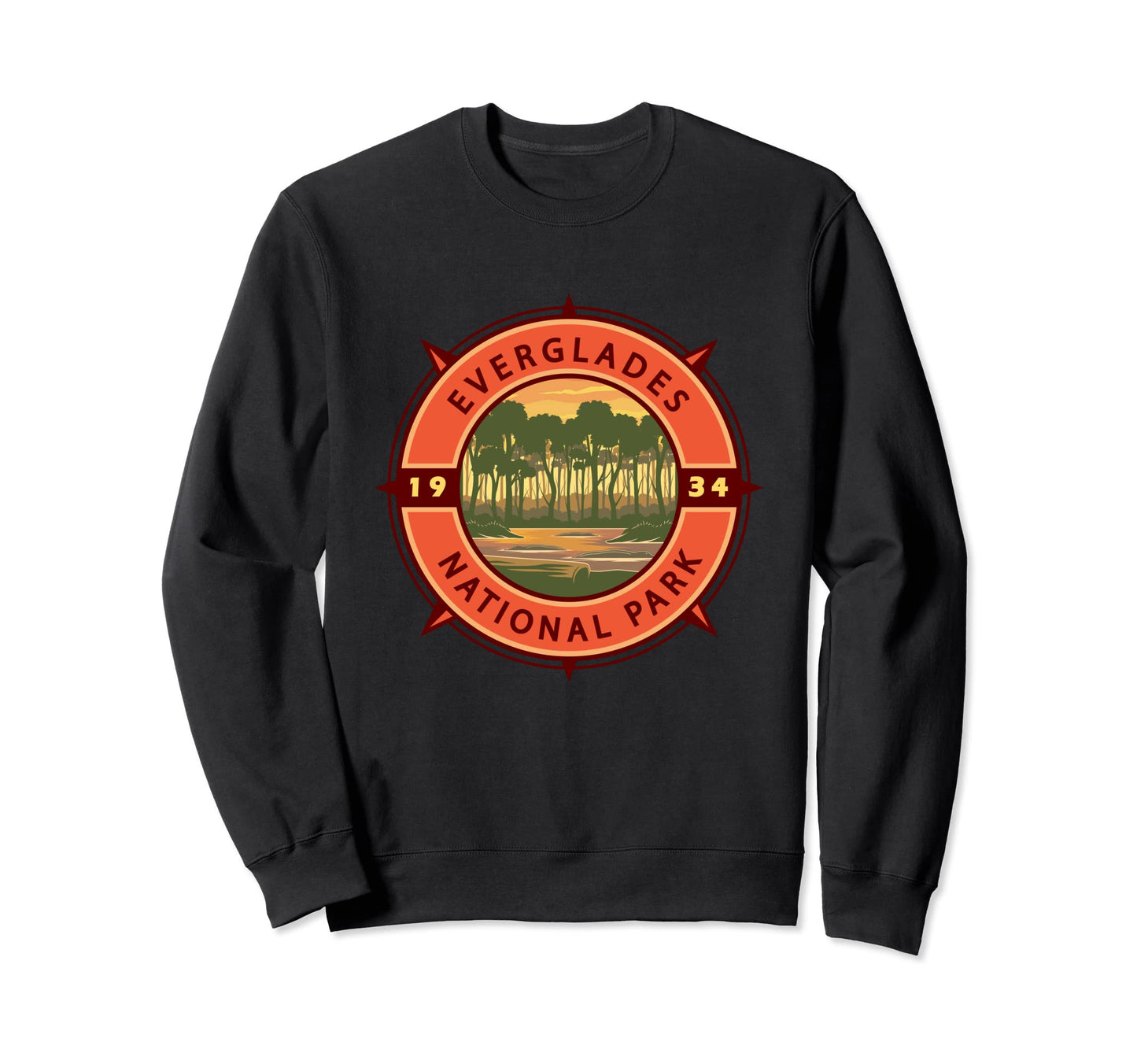 Everglades National Park Sunset Sweatshirt - Minimalist Print Unisex - T-Shirt, Sweatshirt, Hoodie