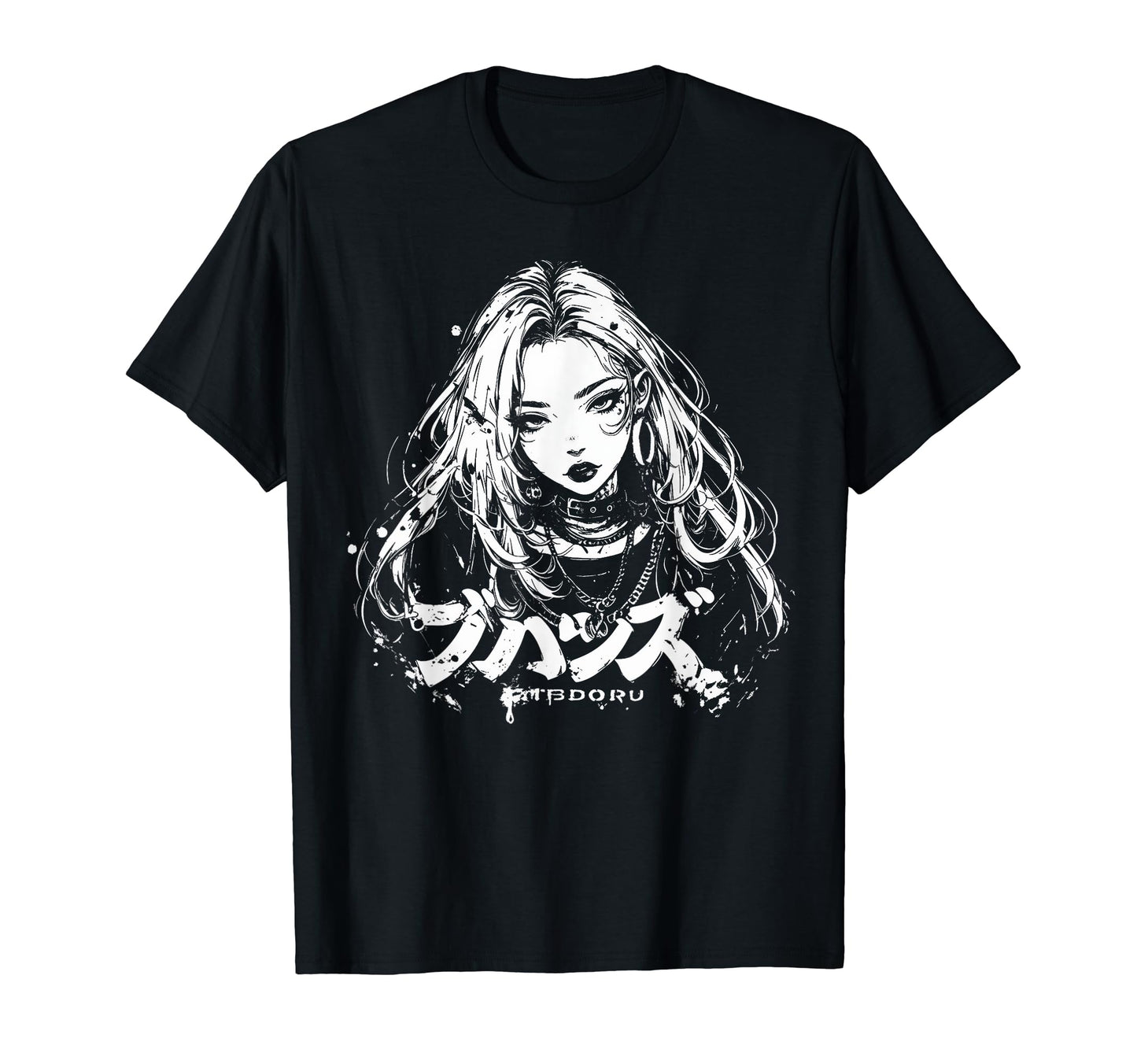 Goth Grunge Demon Anime Waifu Horror T-Shirt - Aesthetic Graphic Men Women - T-Shirt, Sweatshirt, Hoodie