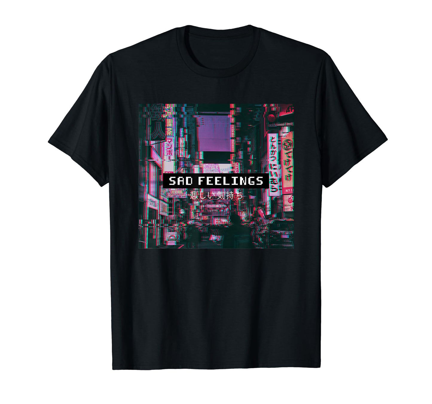 Sad Feelings Vaporwave Aesthetic T-Shirt - Novelty Apparel Unisex - T-Shirt, Sweatshirt, Hoodie