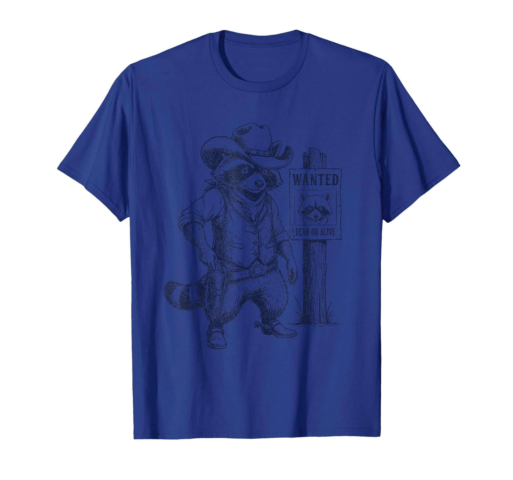 Raccoon Cowboy Western Outlaw T-Shirt - Streetwear Style Unisex - T-Shirt, Sweatshirt, Hoodie