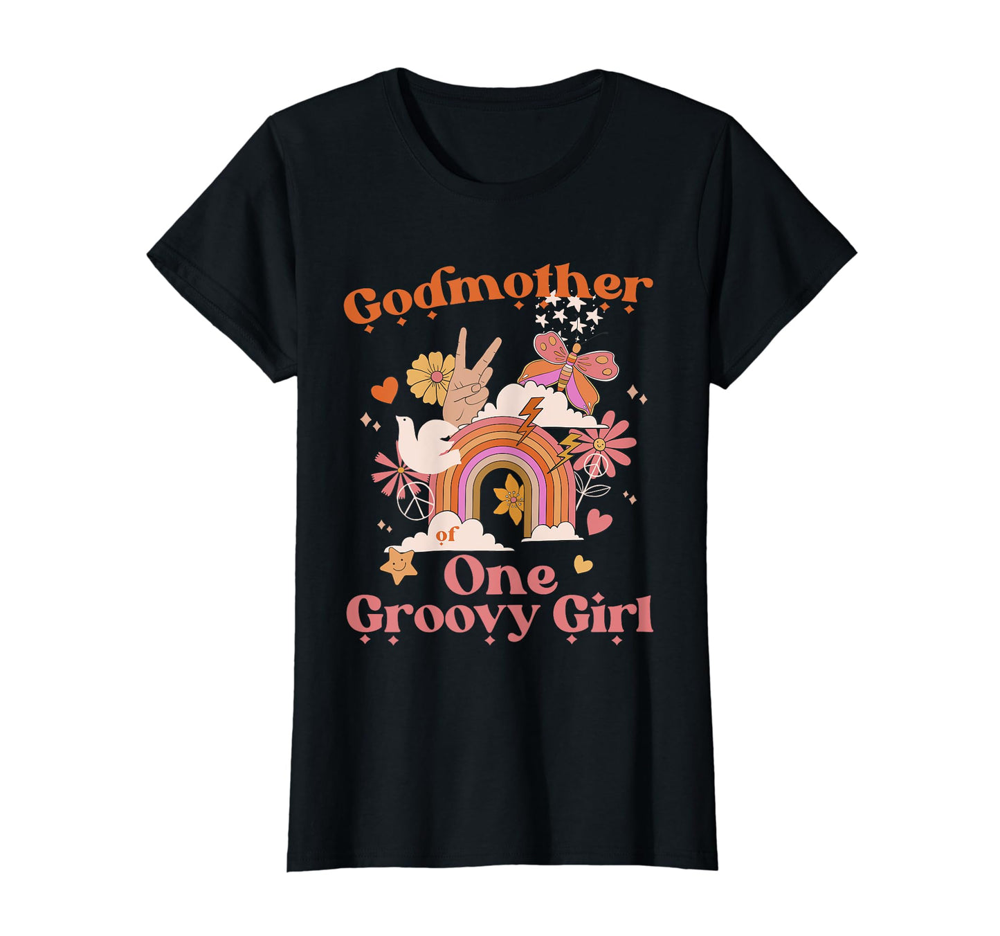 Godmother One Groovy Boho Hippie T-Shirt - Aesthetic Graphic Men Women - T-Shirt, Sweatshirt, Hoodie