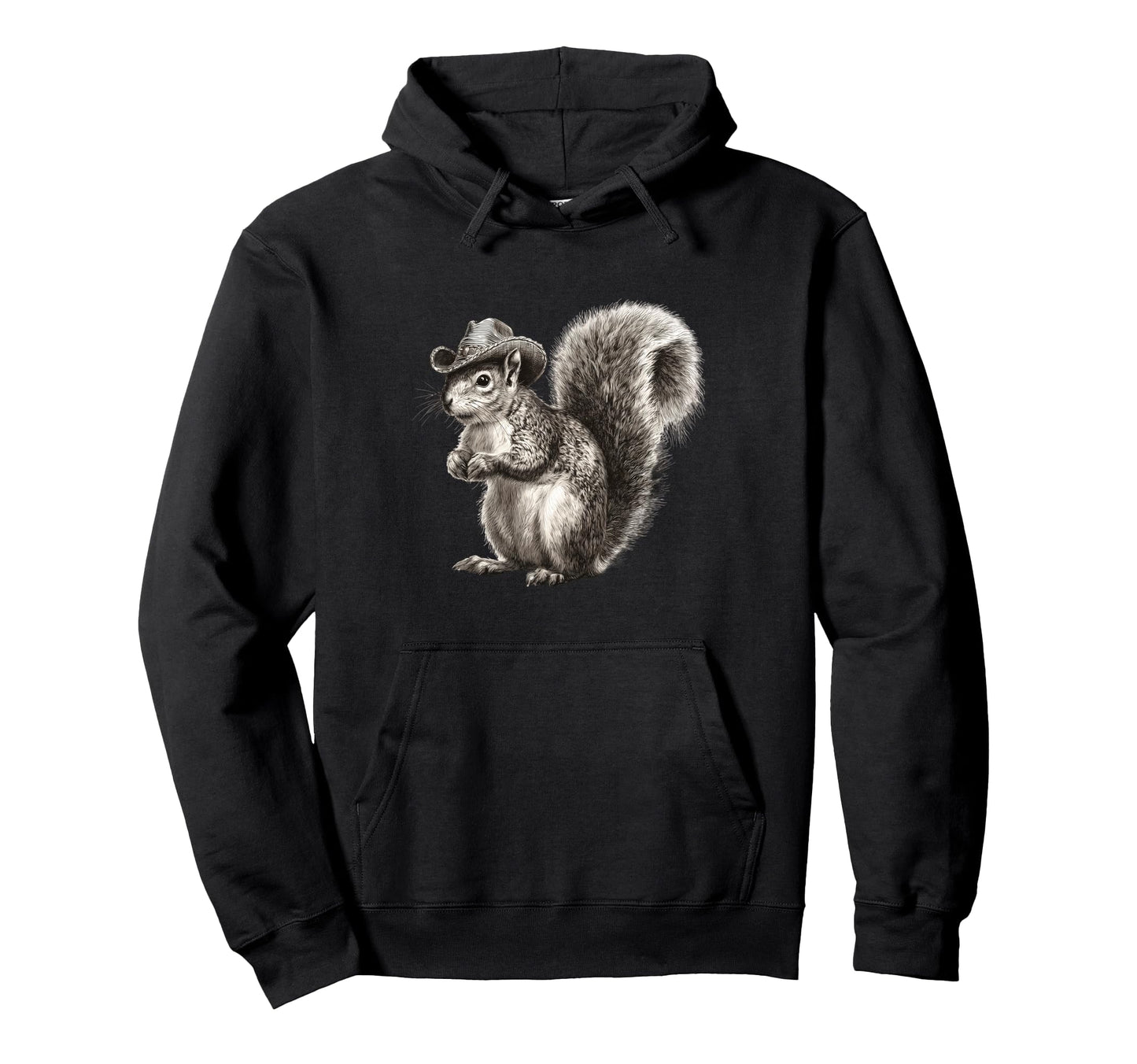 Country Cowboy Squirrel Rodeo Cowgirl Hoodie - Graphic Print Unisex - T-Shirt, Sweatshirt, Hoodie