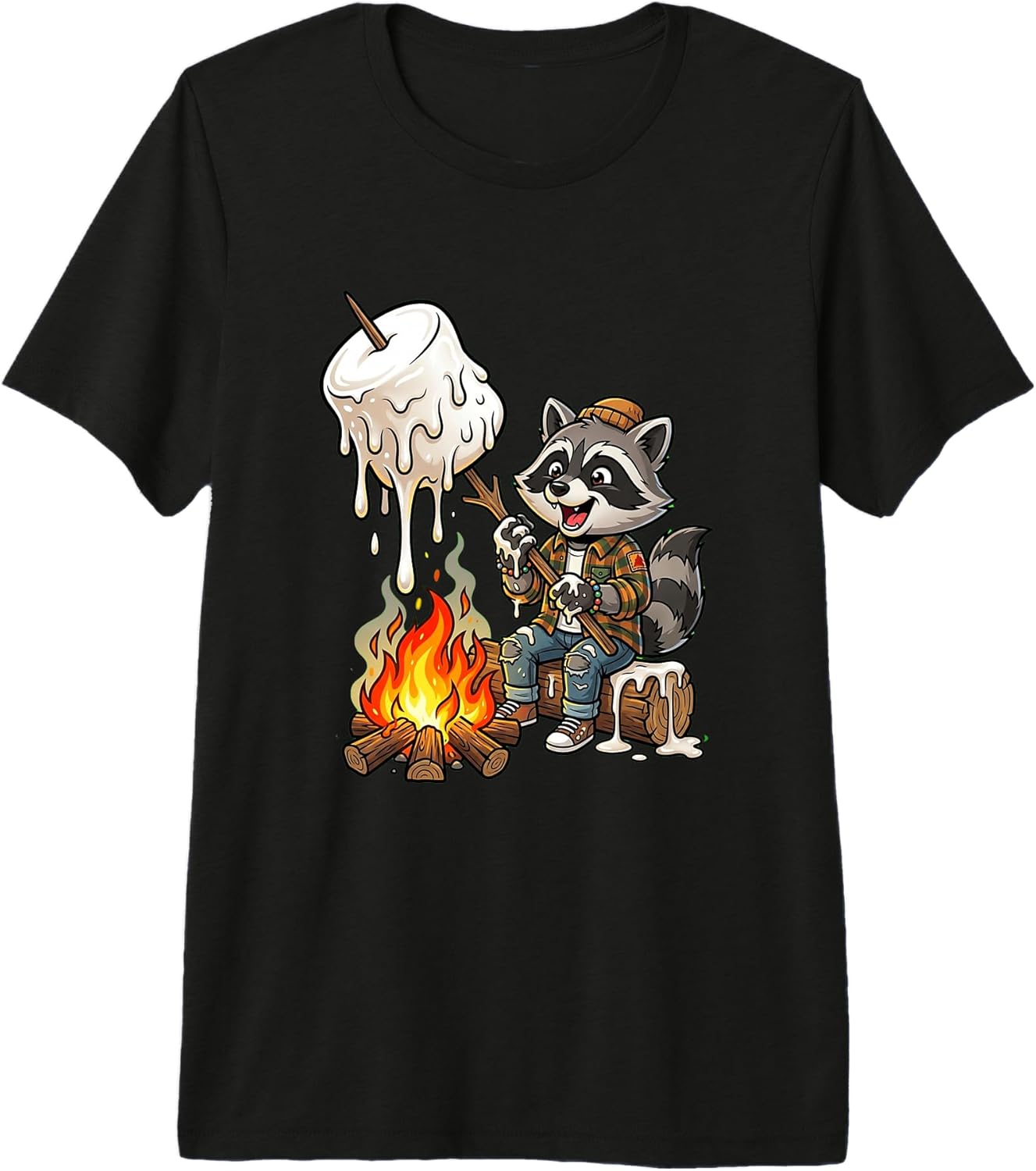 Outdoor Trash Panda Adventure Co - Adult & Kids T-Shirts, Sweatshirts & Hoodies apparel design preview 1