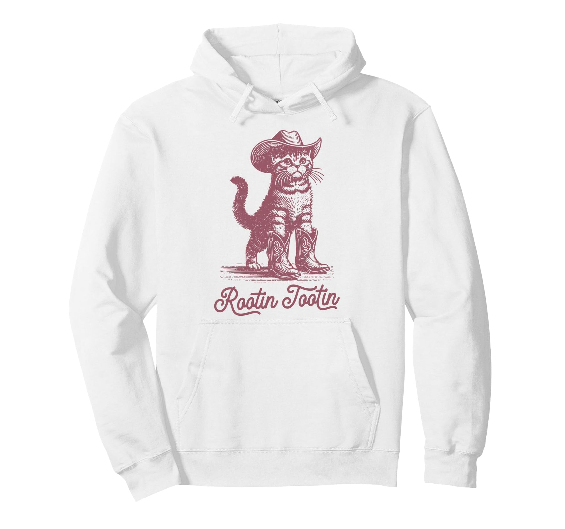 Rootin Tootin Kitty Kitten Cowgirl Hoodie - Aesthetic Graphic Unisex - T-Shirt, Sweatshirt, Hoodie
