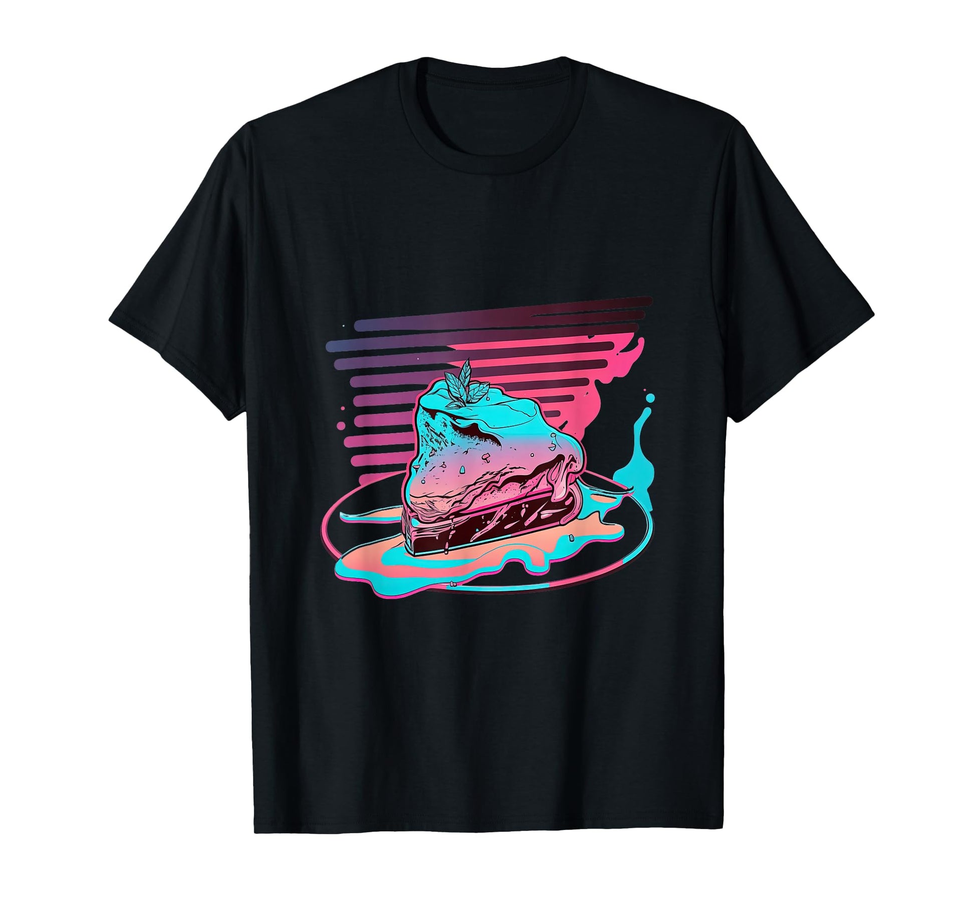 Vaporwave Steak 80S And 90S Aesthetics T-Shirt - Fun Novelty Design Unisex - T-Shirt, Sweatshirt, Hoodie