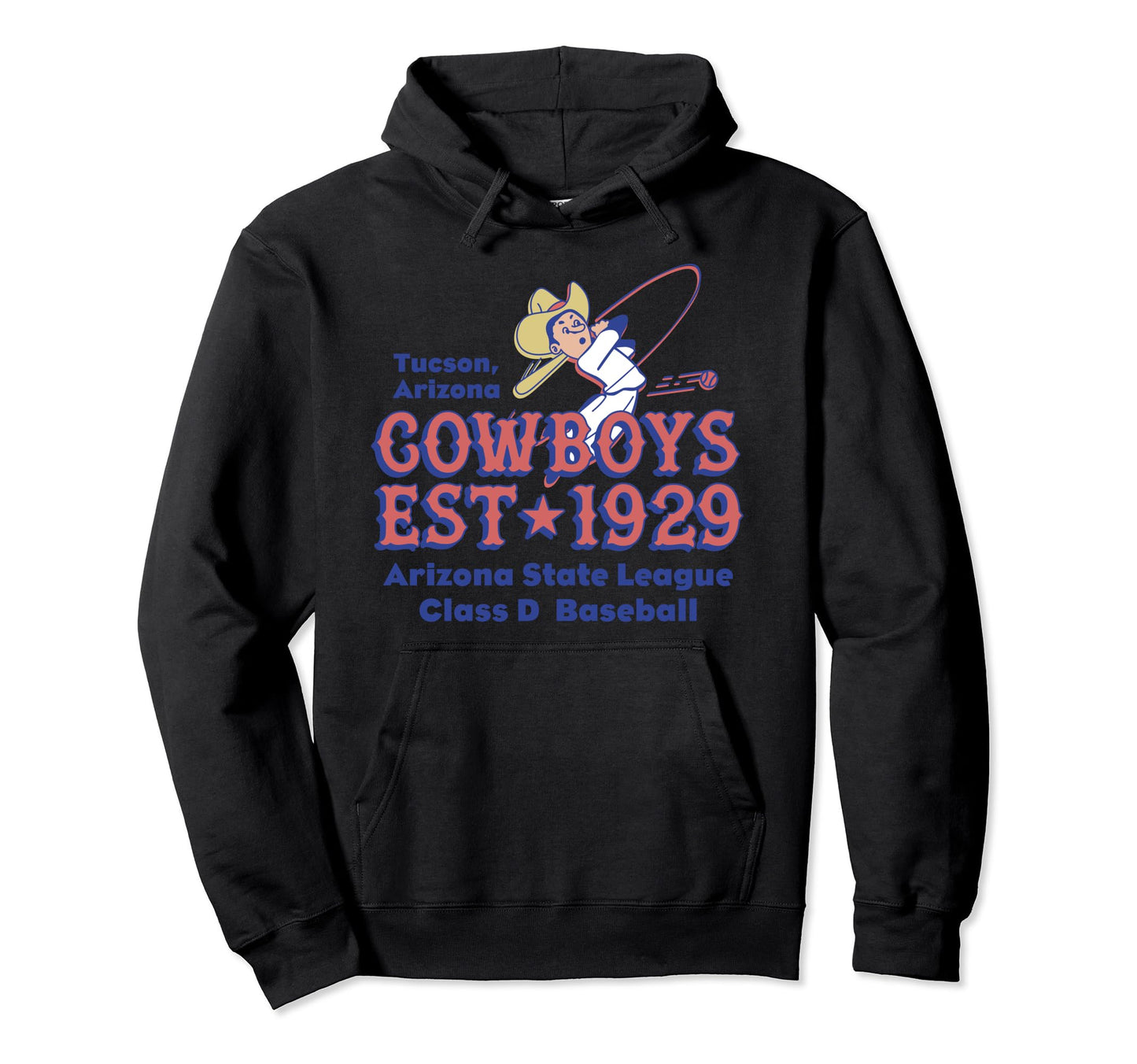 Tucson Cowboys Arizona Defunct Baseball Hoodie - Trendy Graphic for Adults - T-Shirt, Sweatshirt, Hoodie