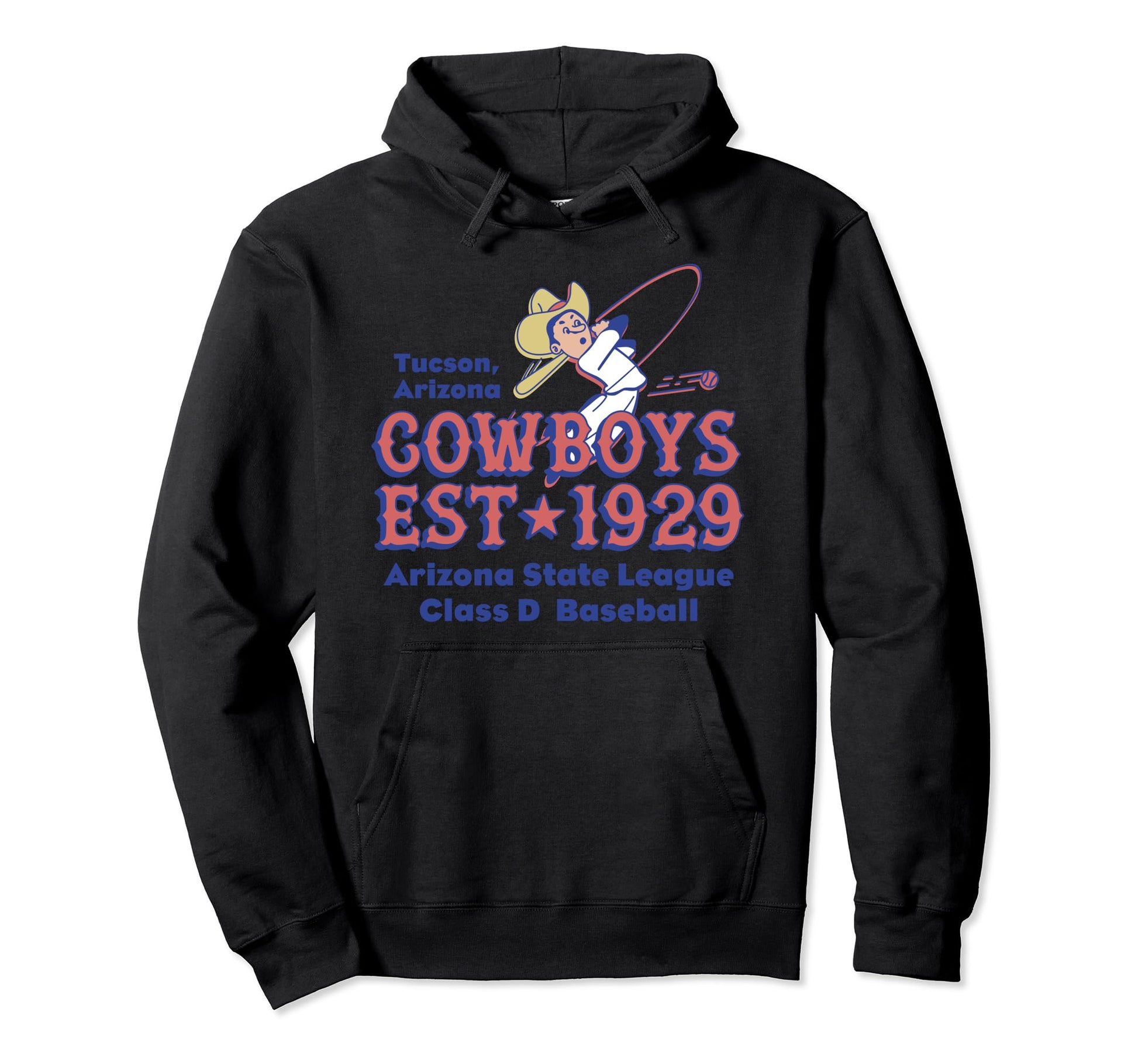 Tucson Cowboys Arizona Defunct Baseball Hoodie - Trendy Graphic for Adults - T-Shirt, Sweatshirt, Hoodie