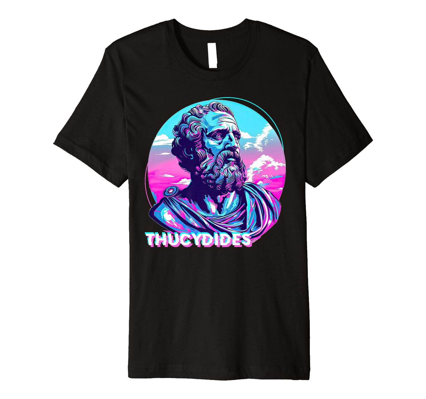 Thucydides Stoic Philosophy Vaporwave T-Shirt - Graphic Print Men Women - T-Shirt, Sweatshirt, Hoodie