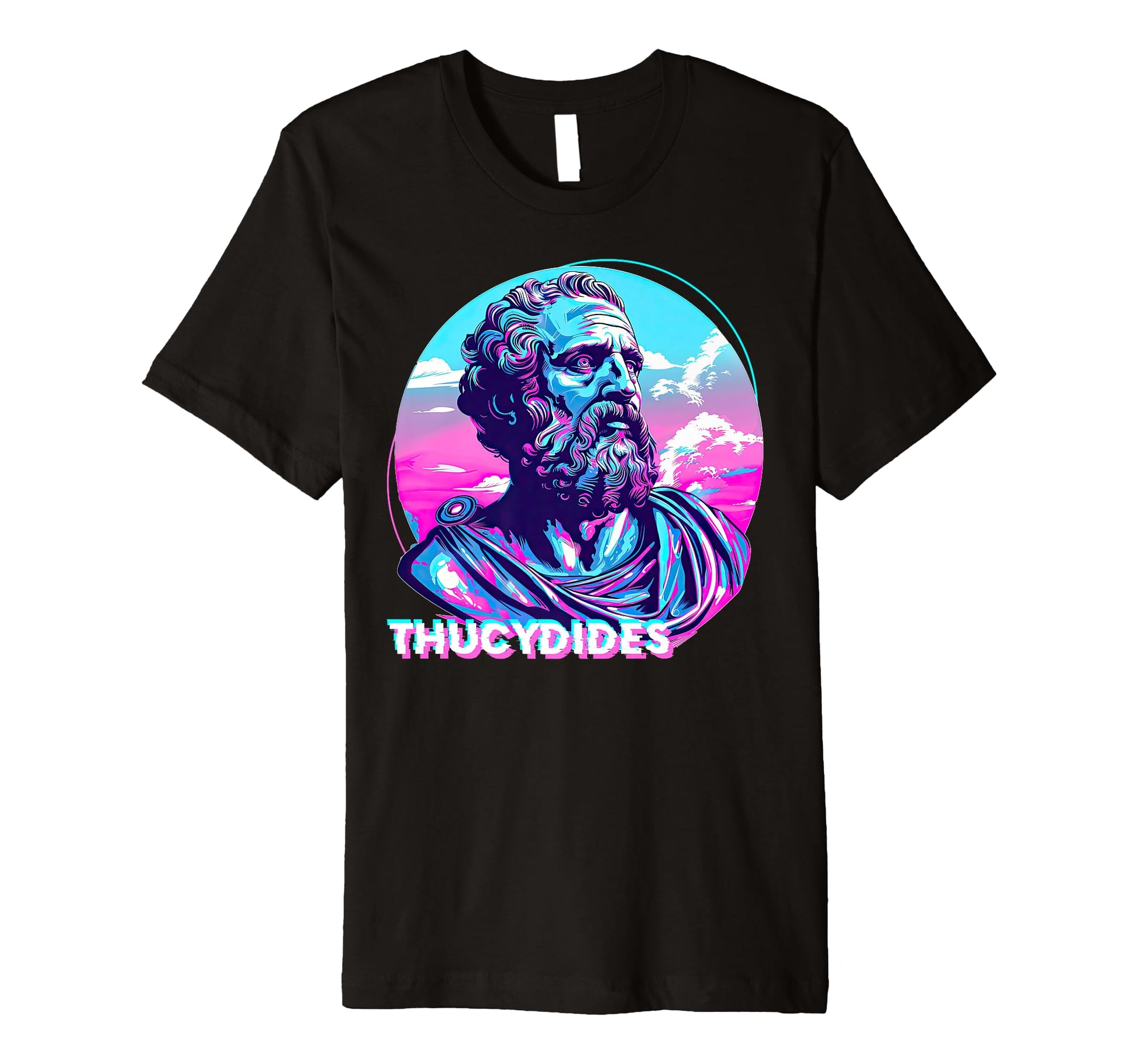 Thucydides Stoic Philosophy Vaporwave T-Shirt - Graphic Print Men Women - T-Shirt, Sweatshirt, Hoodie