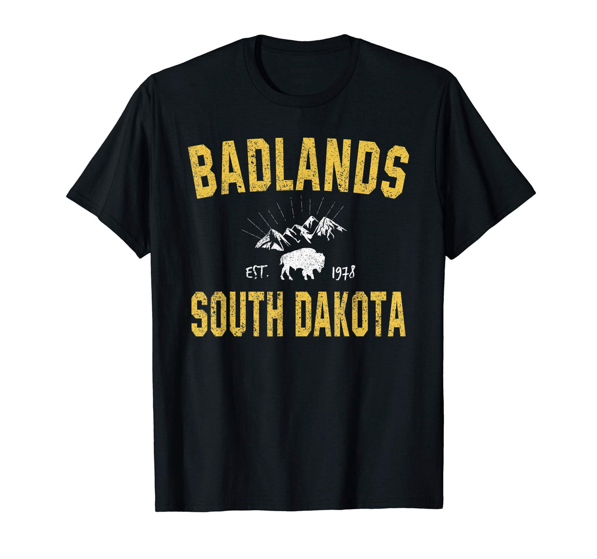 Badlands National Park Hiking South T-Shirt - Custom Art Print for Adults - T-Shirt, Sweatshirt, Hoodie
