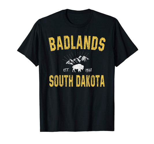 Badlands National Park Hiking South T-Shirt - Custom Art Print for Adults - T-Shirt, Sweatshirt, Hoodie