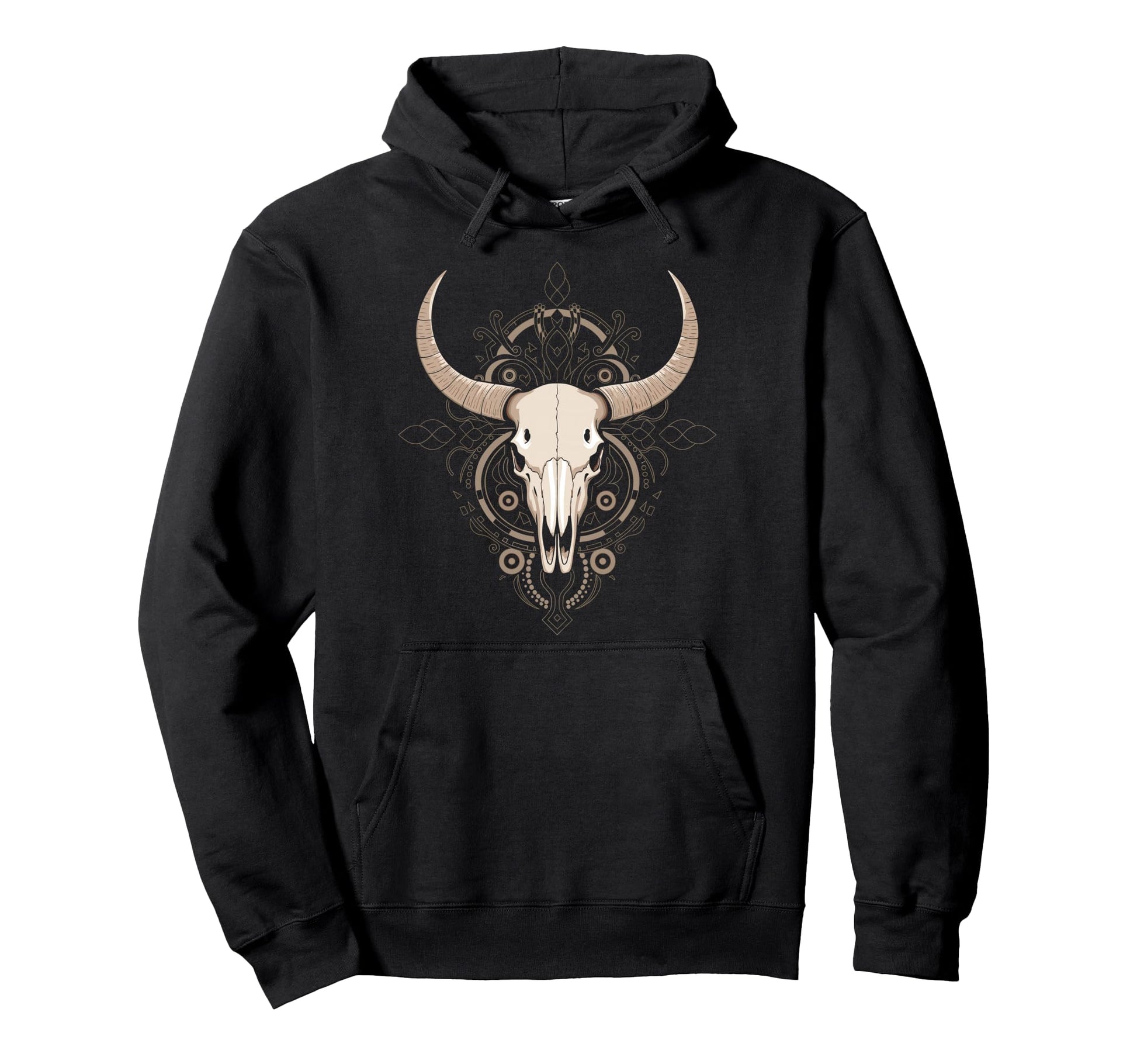 Cow Skull Cowgirl Cowboy Hoodie - Unique Graphic for Adults - T-Shirt, Sweatshirt, Hoodie