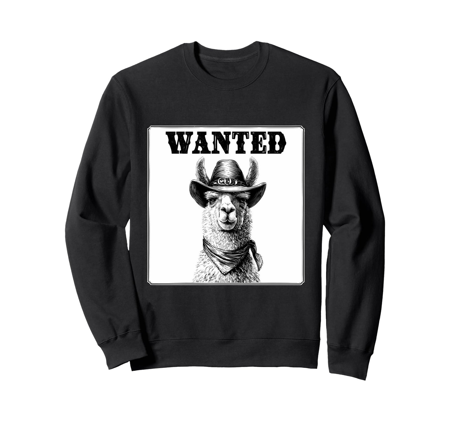 Country Cowboy Llama Rodeo Sweatshirt - Casual Everyday Wear Unisex - T-Shirt, Sweatshirt, Hoodie