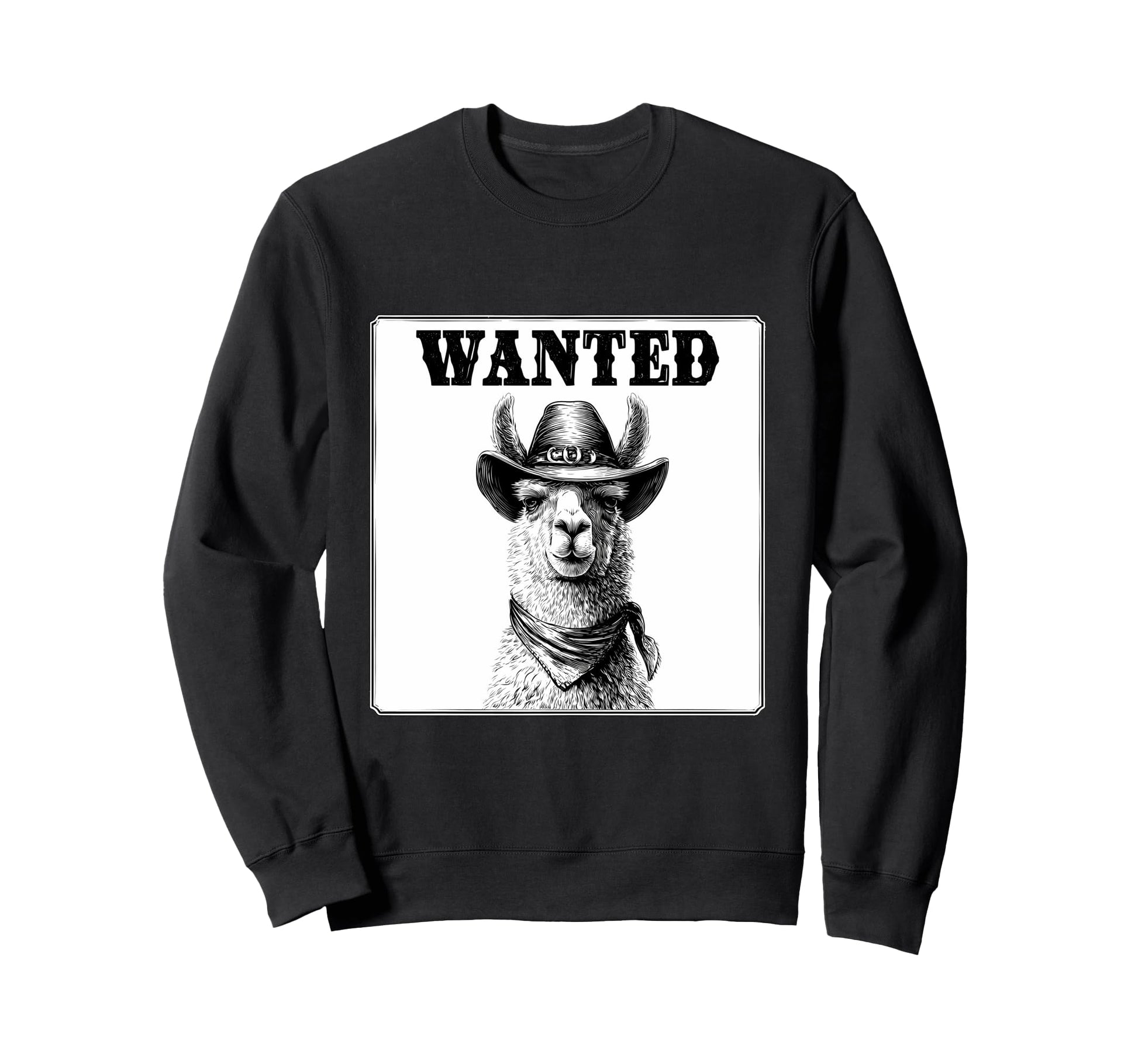 Country Cowboy Llama Rodeo Sweatshirt - Casual Everyday Wear Unisex - T-Shirt, Sweatshirt, Hoodie