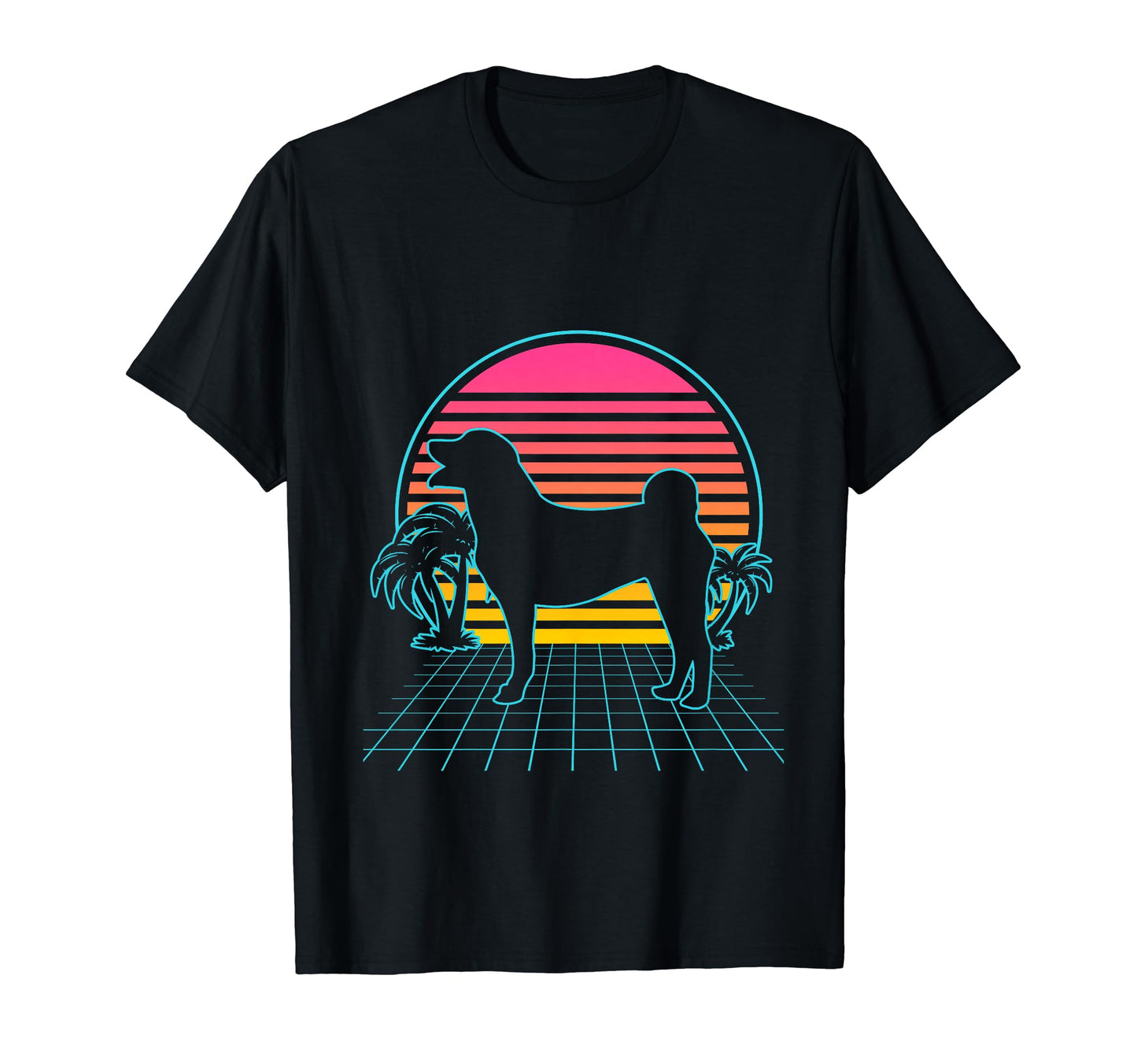 Appenzeller Sennenhund Dog 80S T-Shirt - Novelty Apparel for Adults - T-Shirt, Sweatshirt, Hoodie