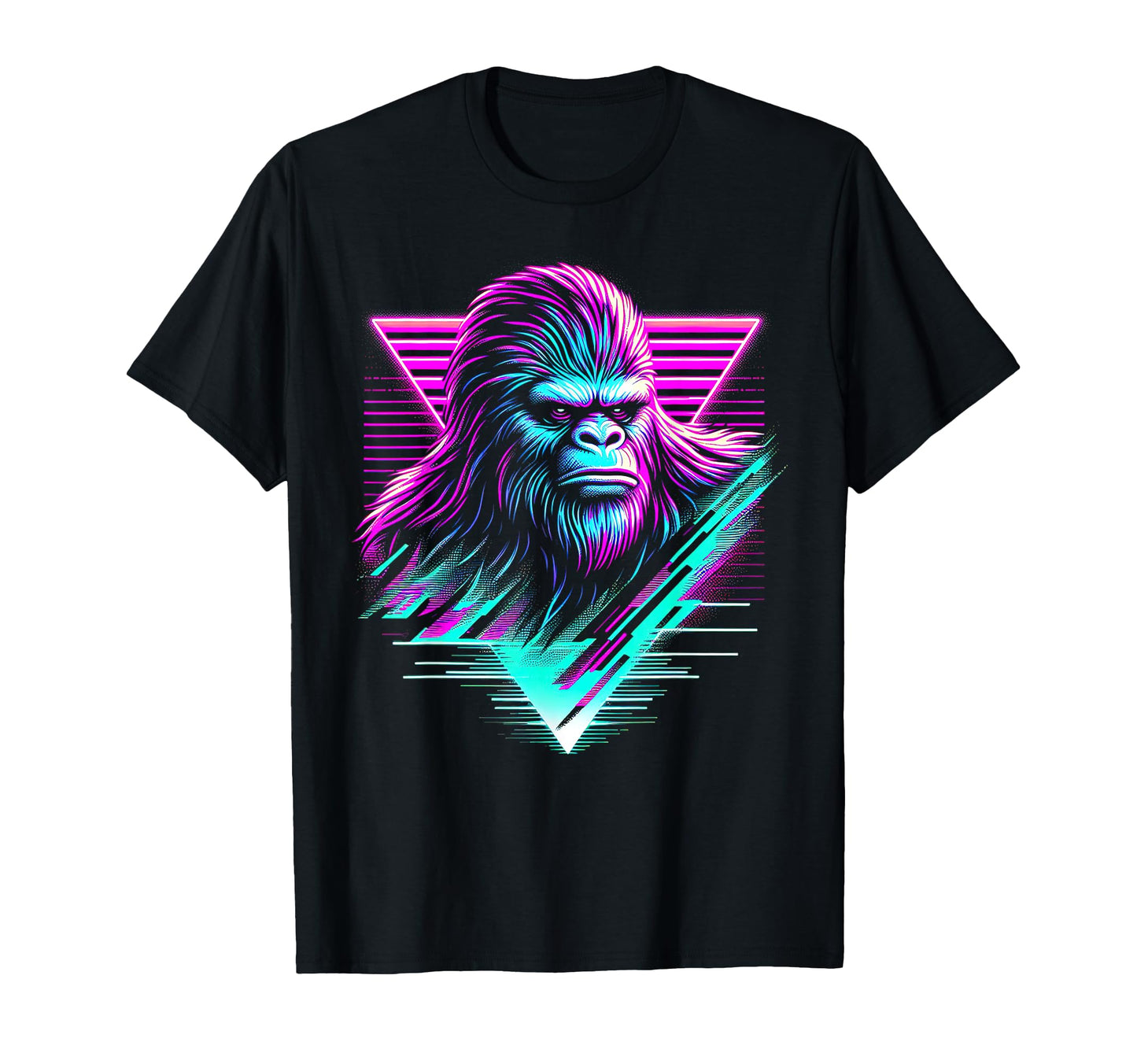 Synthwave Bigfoot 80S Aesthetic T-Shirt - Streetwear Style Men Women - T-Shirt, Sweatshirt, Hoodie