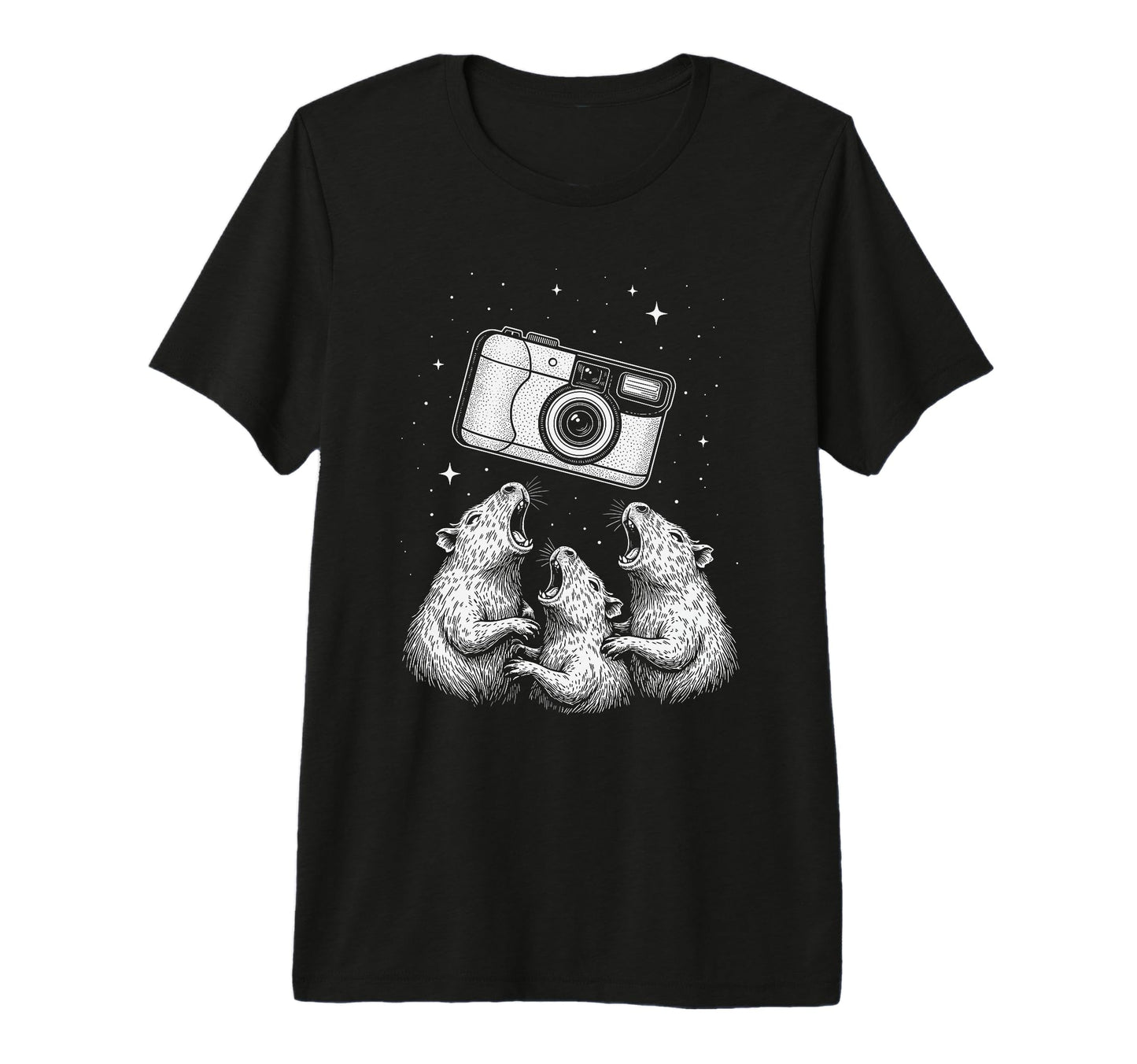 Camera Rat Astronomer Fantasy Tri T-Shirt - Custom Art Print Men Women - T-Shirt, Sweatshirt, Hoodie