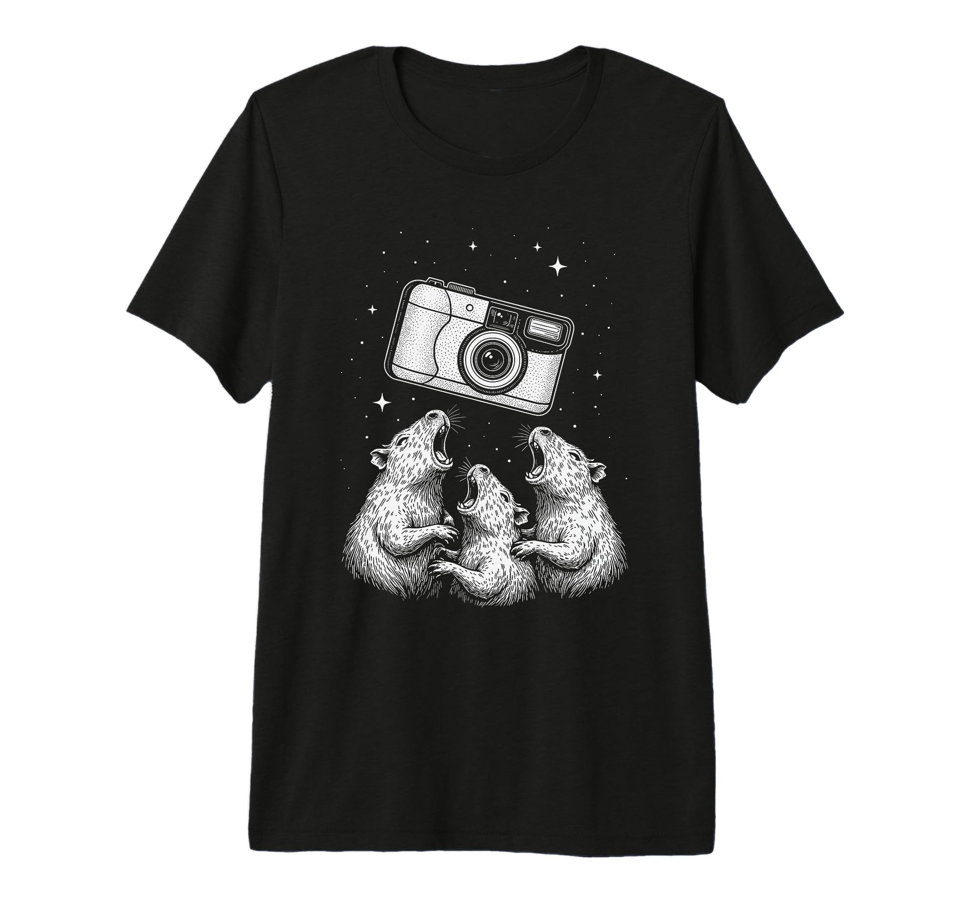 Camera Rat Astronomer Fantasy Tri T-Shirt - Custom Art Print Men Women - T-Shirt, Sweatshirt, Hoodie